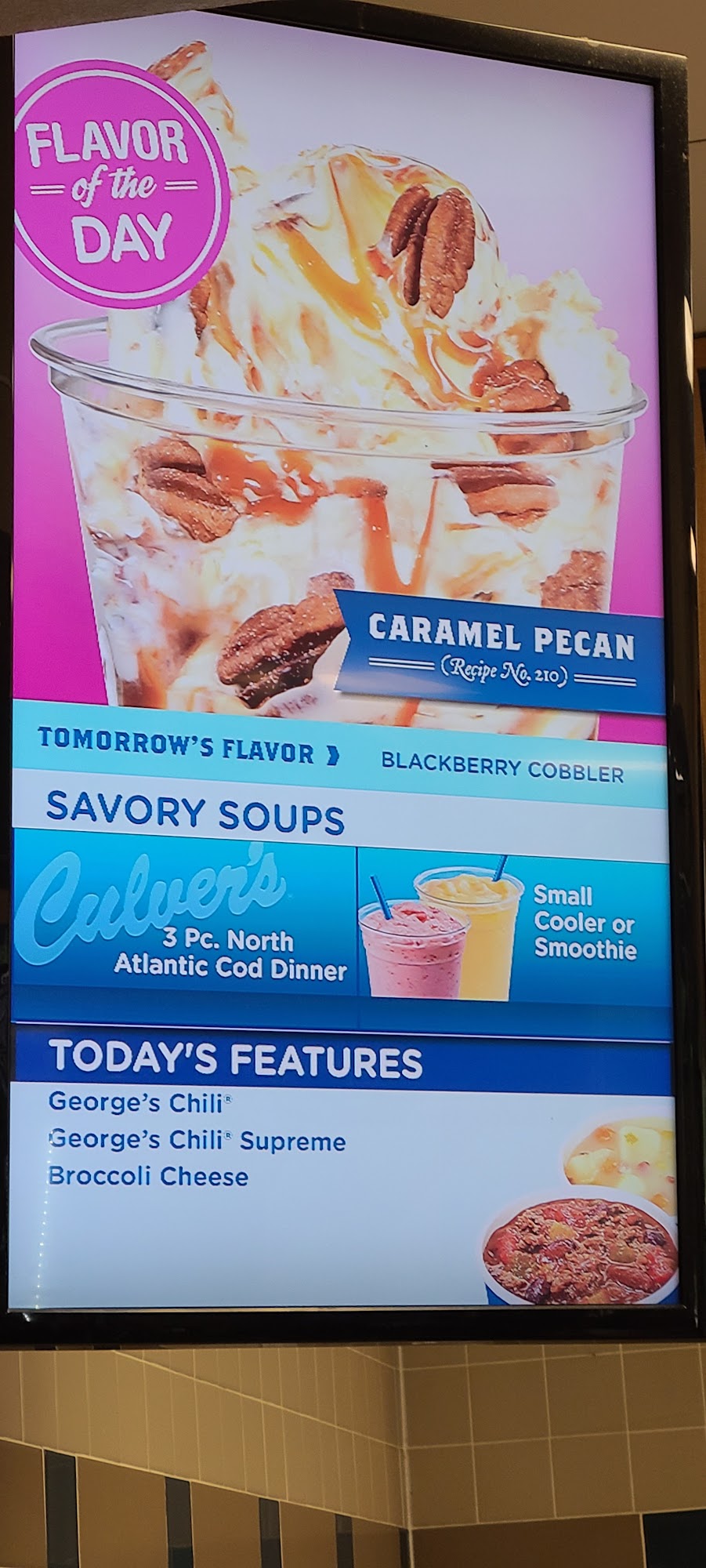 Culver’s Menu