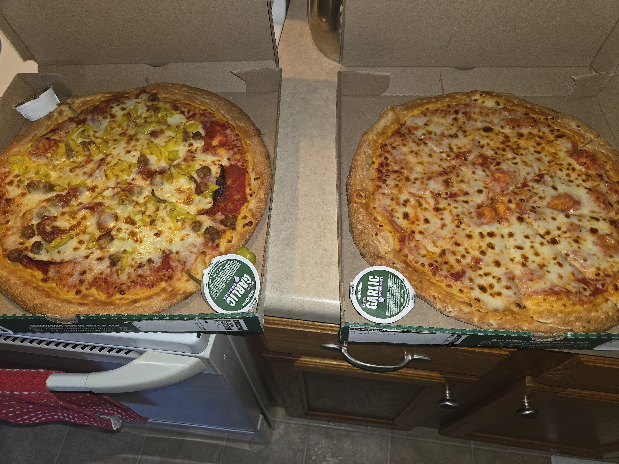 Papa Johns Pizza Menu