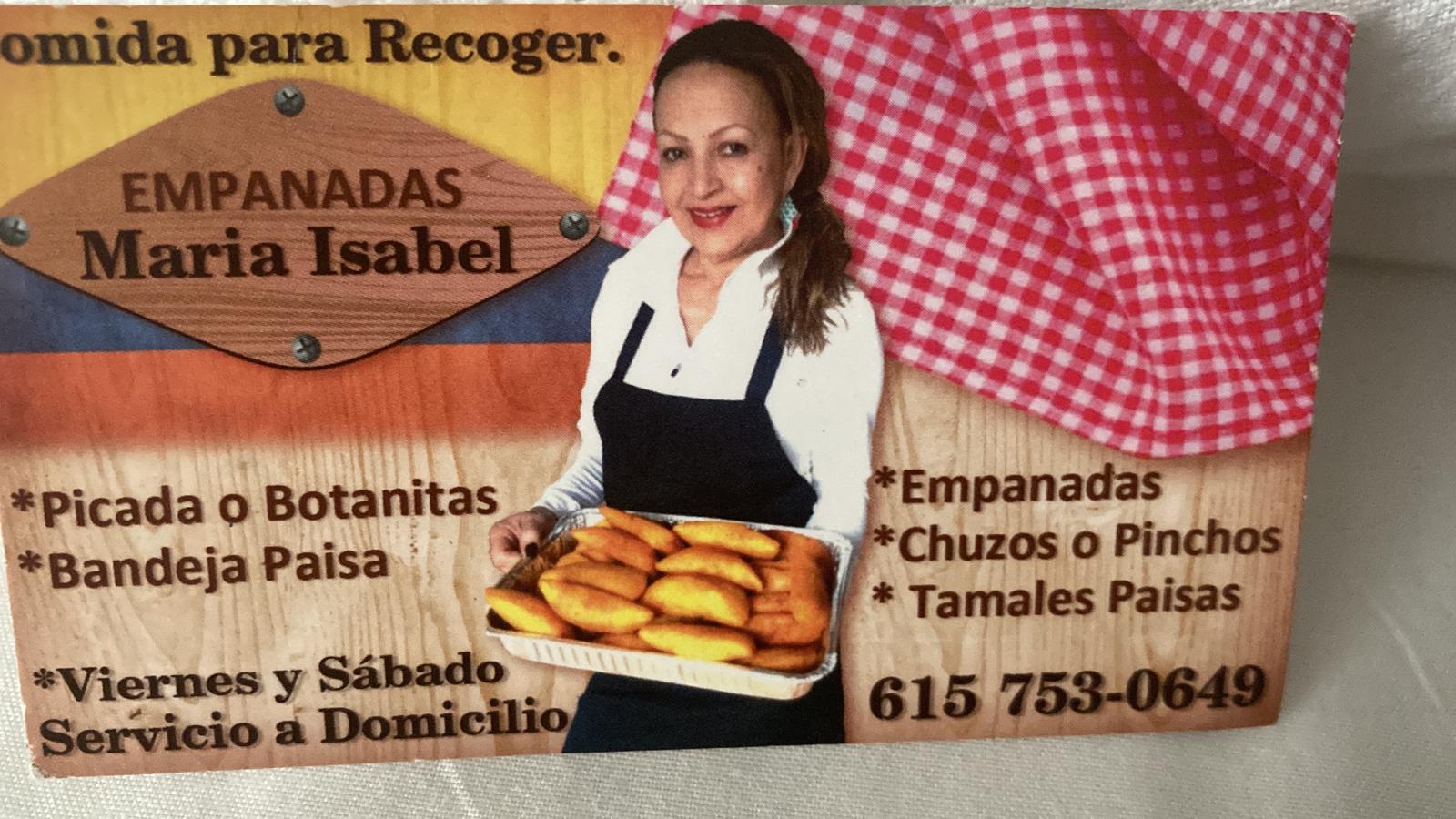 Empanadas Maria Isabel Menu