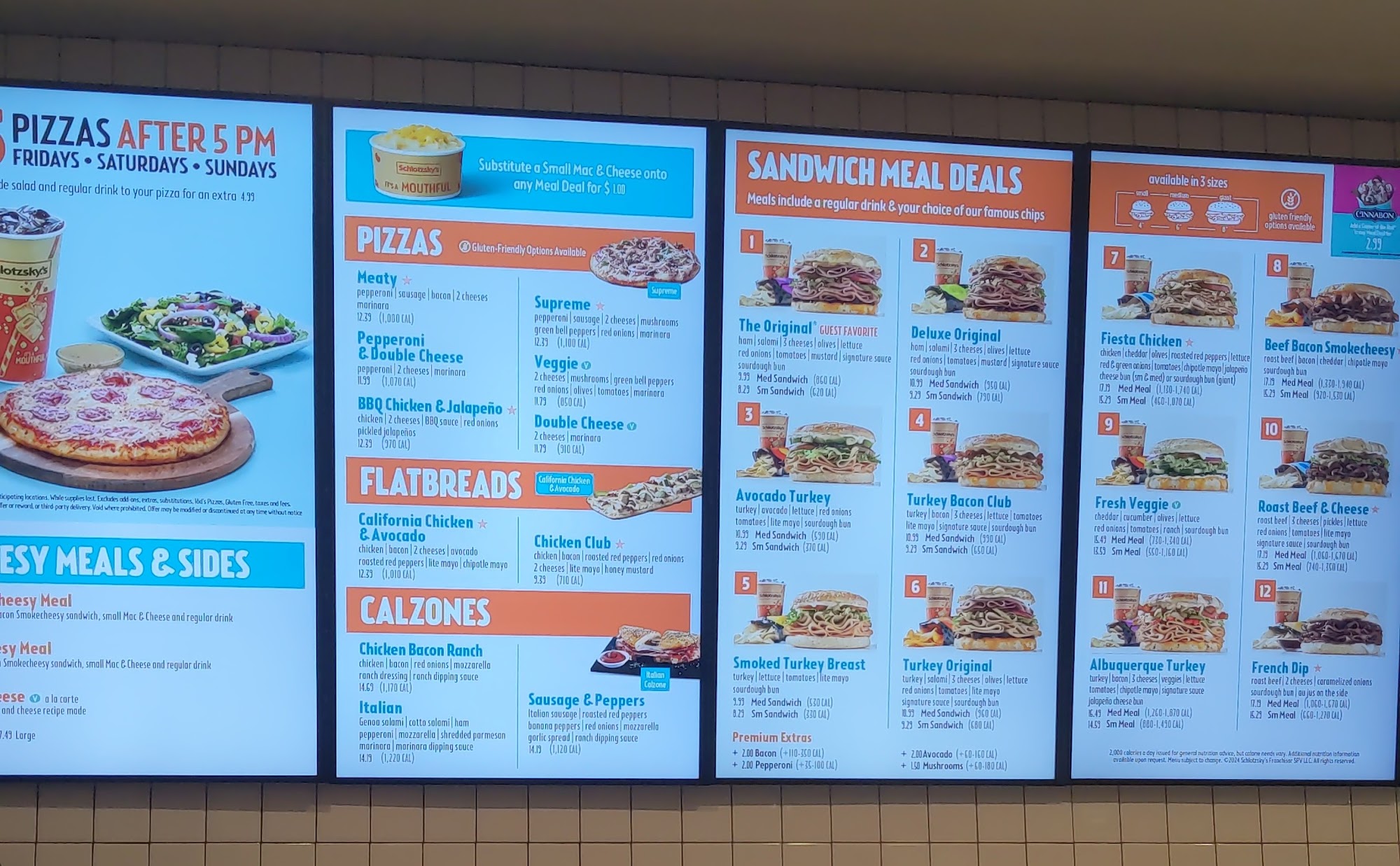 Schlotzsky's Menu