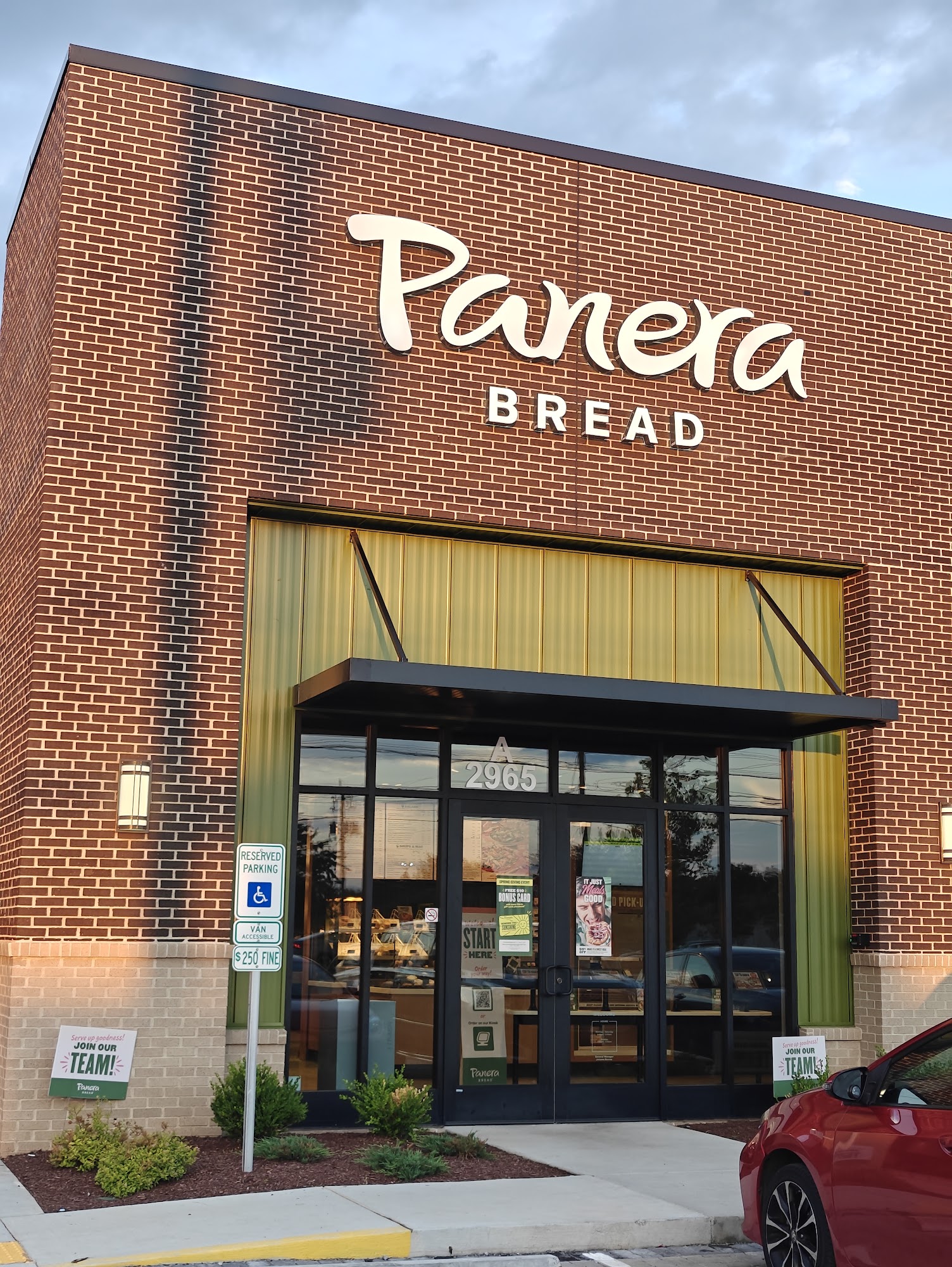 Panera Bread Menu