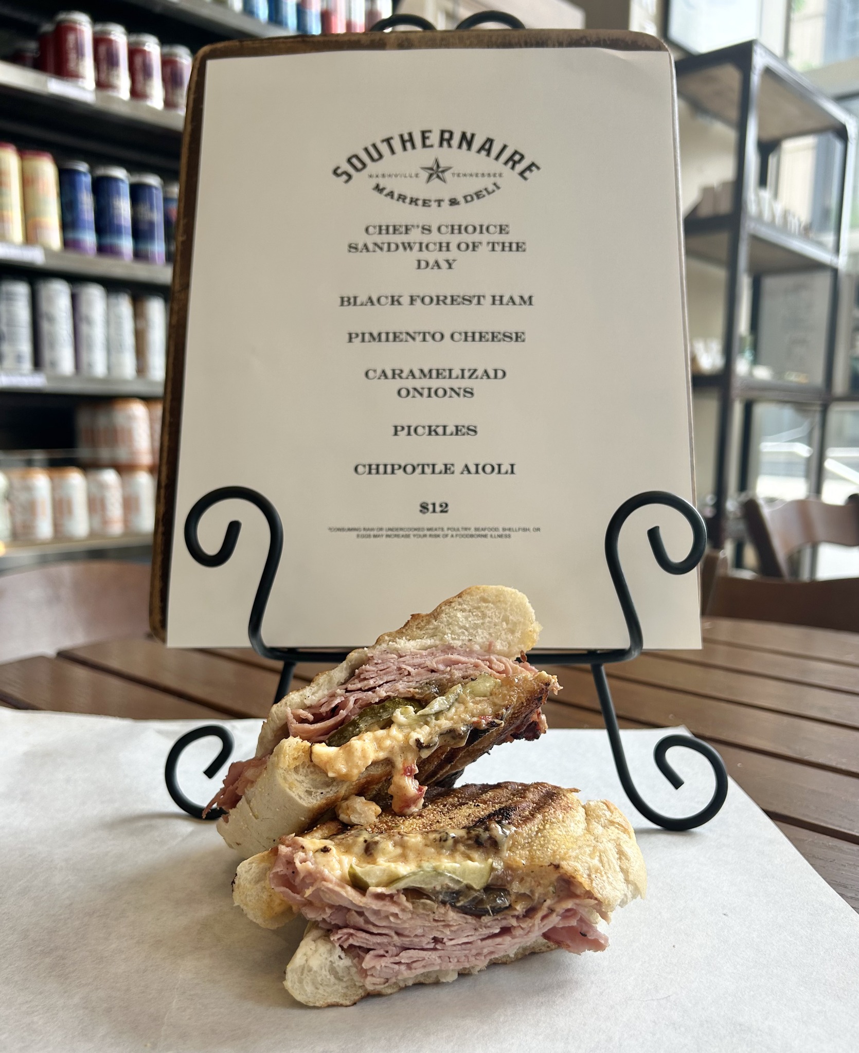 Southernaire Market Menu