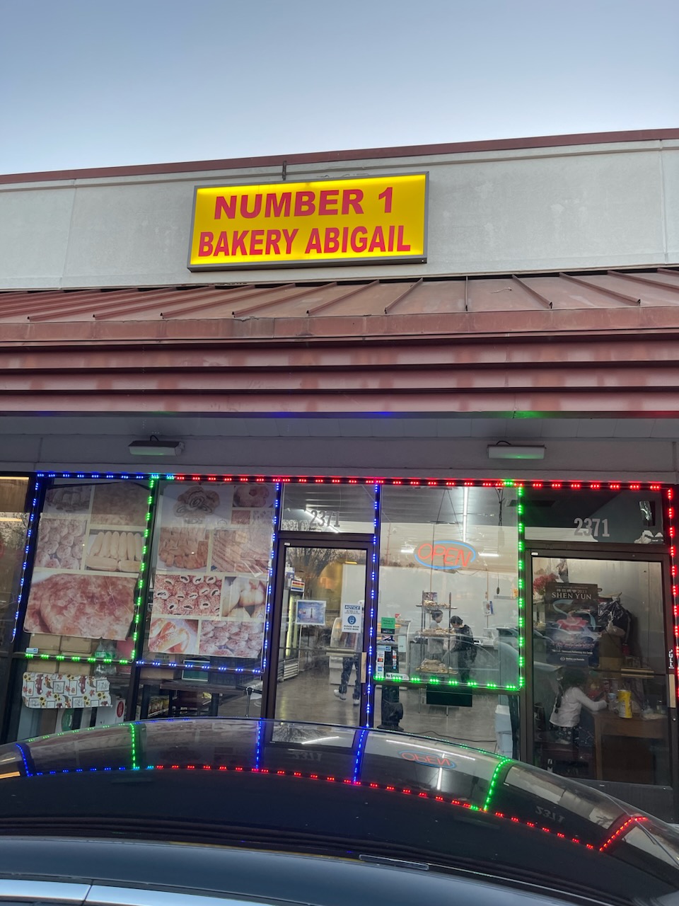 Number 1 Bakery Abigail Menu