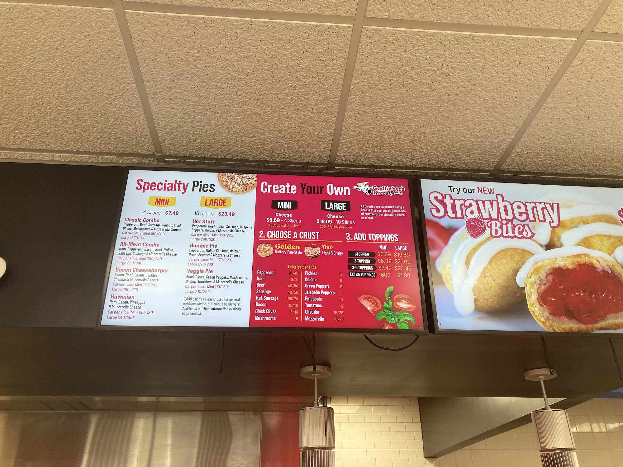 Godfather's Pizza Menu