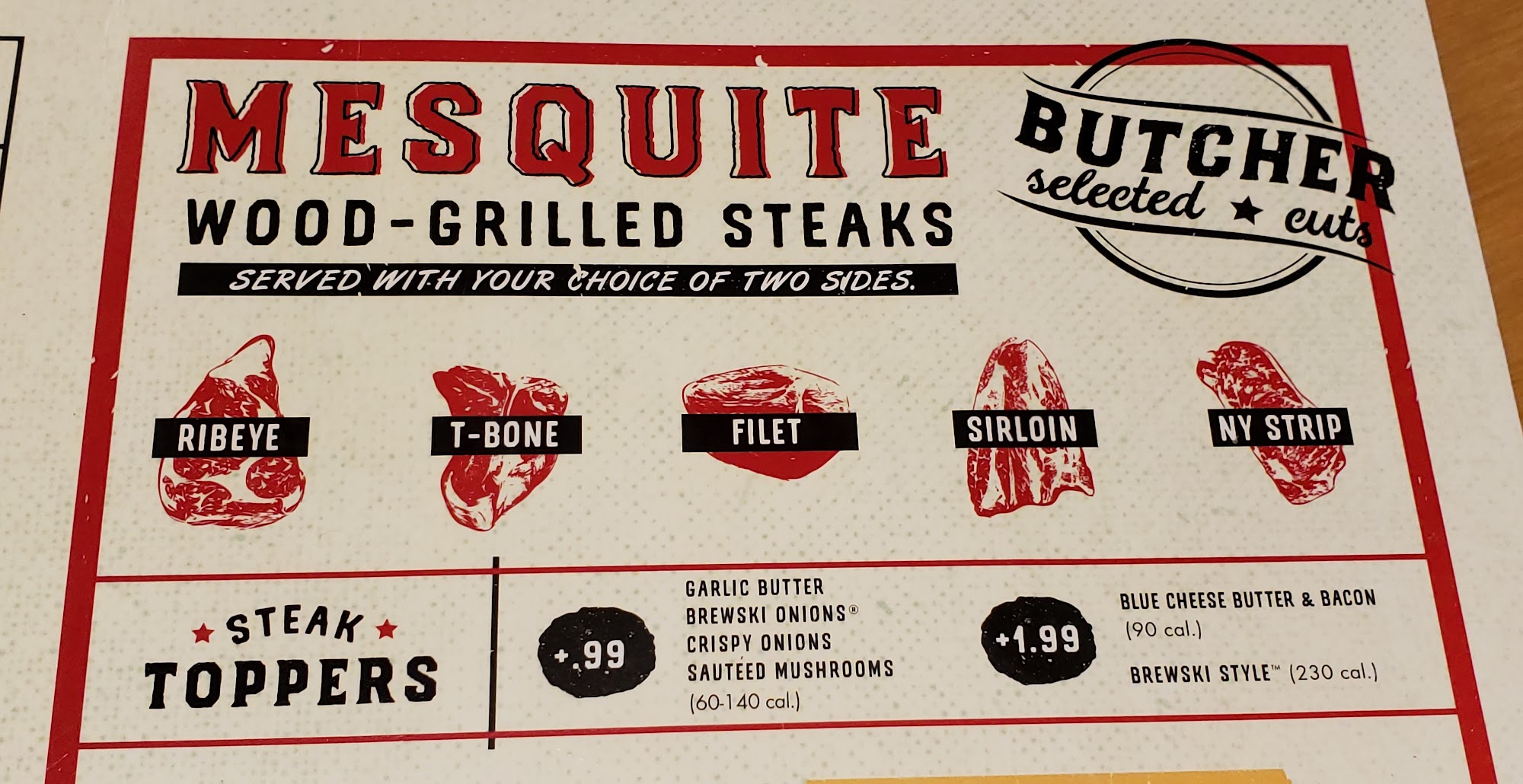 Logan's Roadhouse Menu