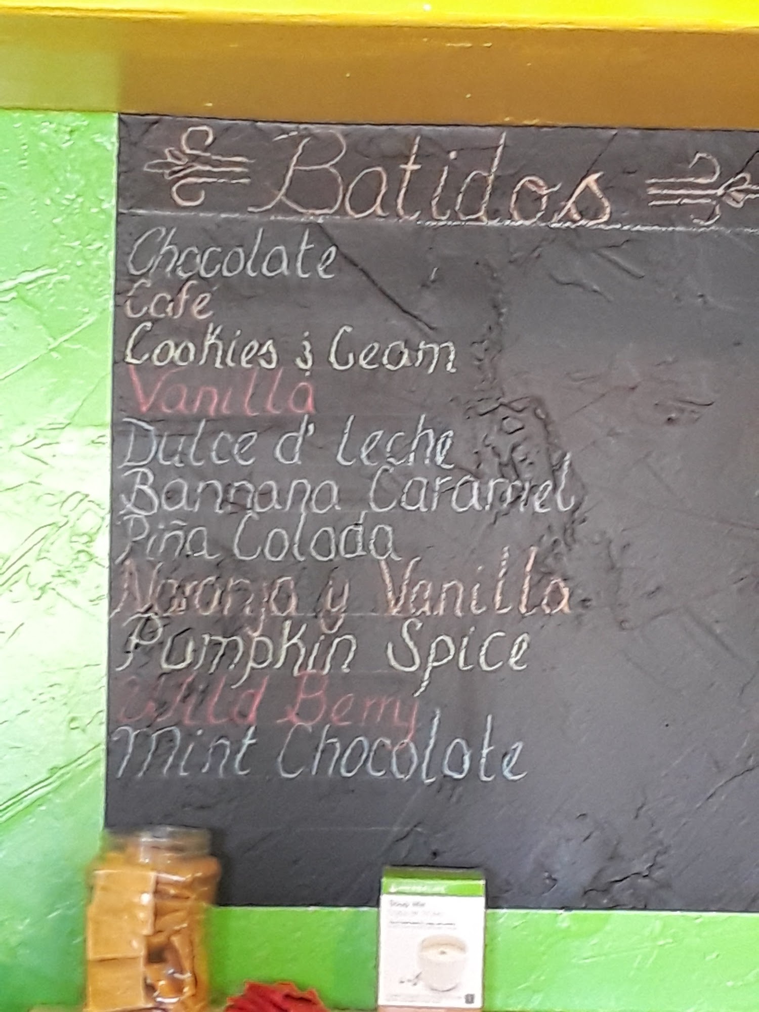 Delightful Nutrition Menu