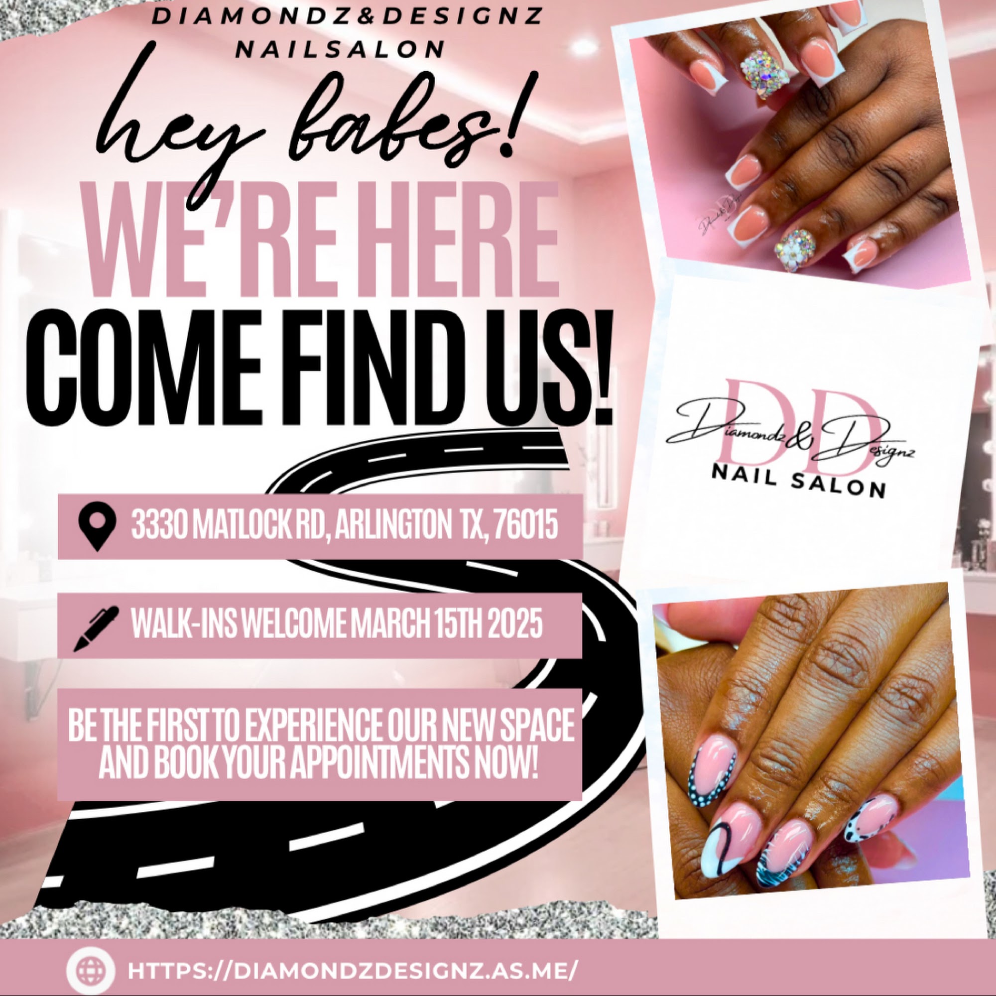 Diamondz & Designz Nail Salon 909B W Pioneer Pkwy, Arlington Texas 76013