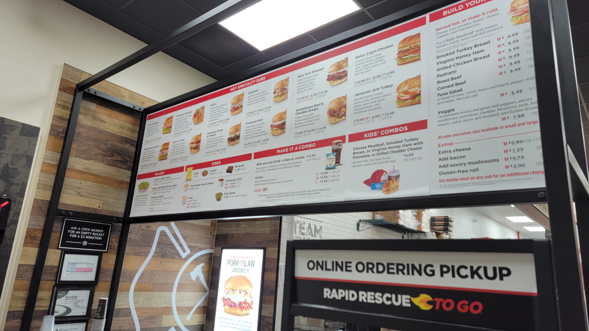 Firehouse Subs East Tyler Street Athens Menu