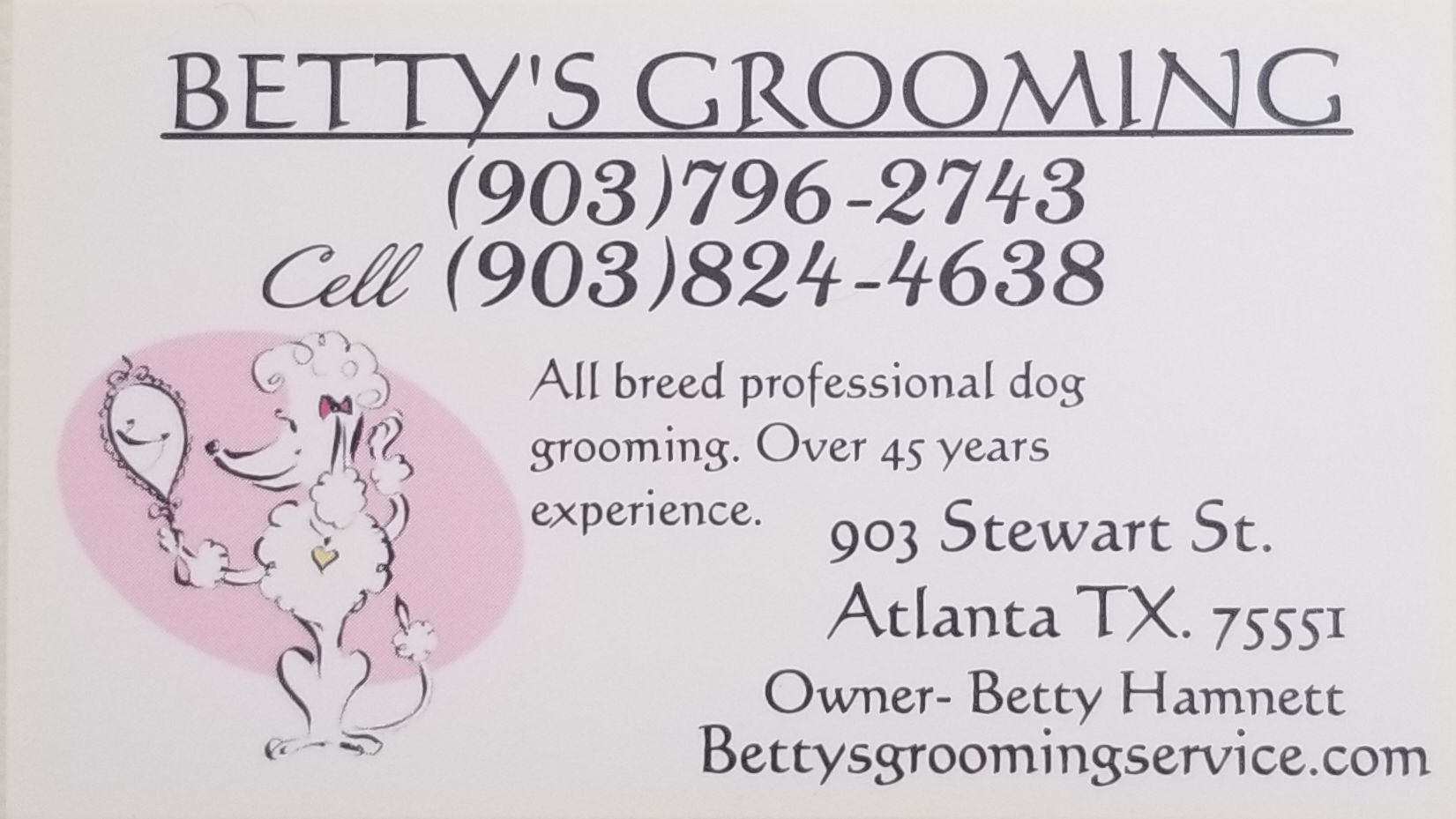 Betty's Grooming Atlanta