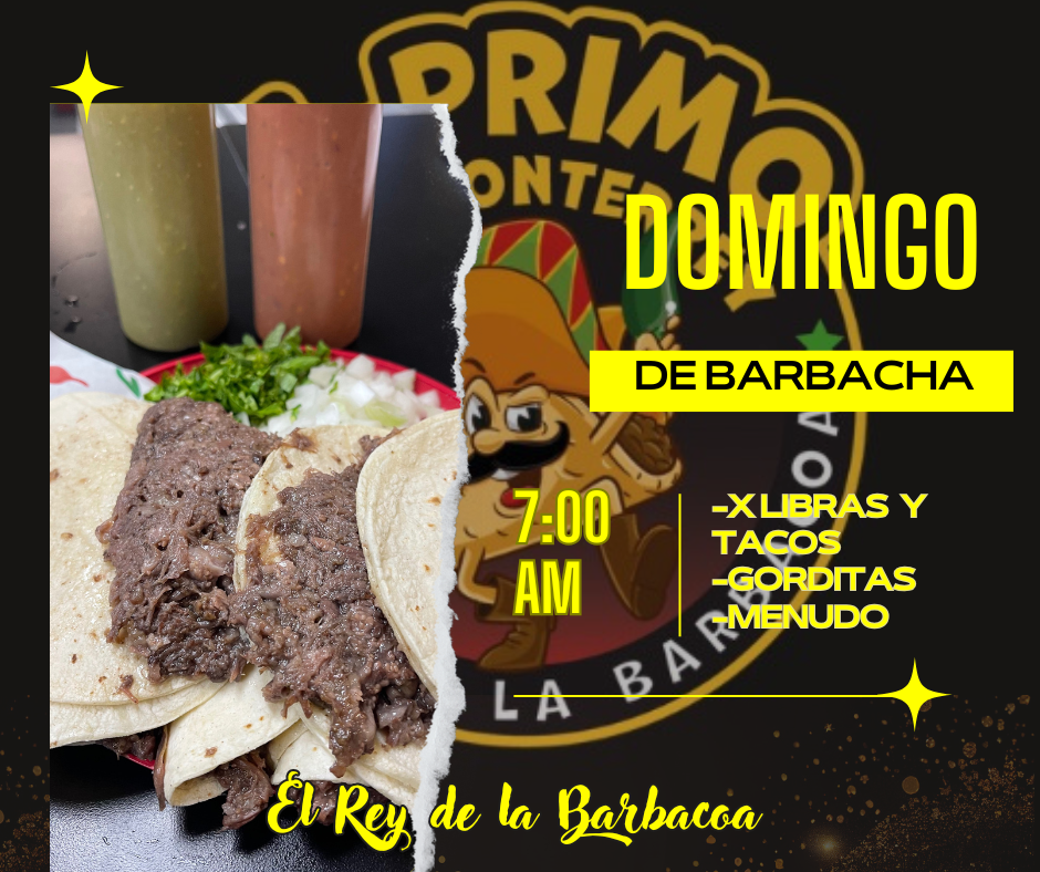El Primo de Monterrey Menu