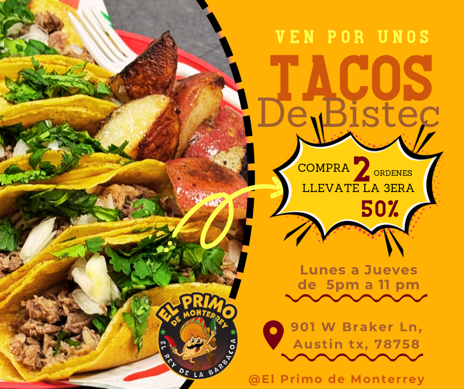 El Primo de Monterrey Menu