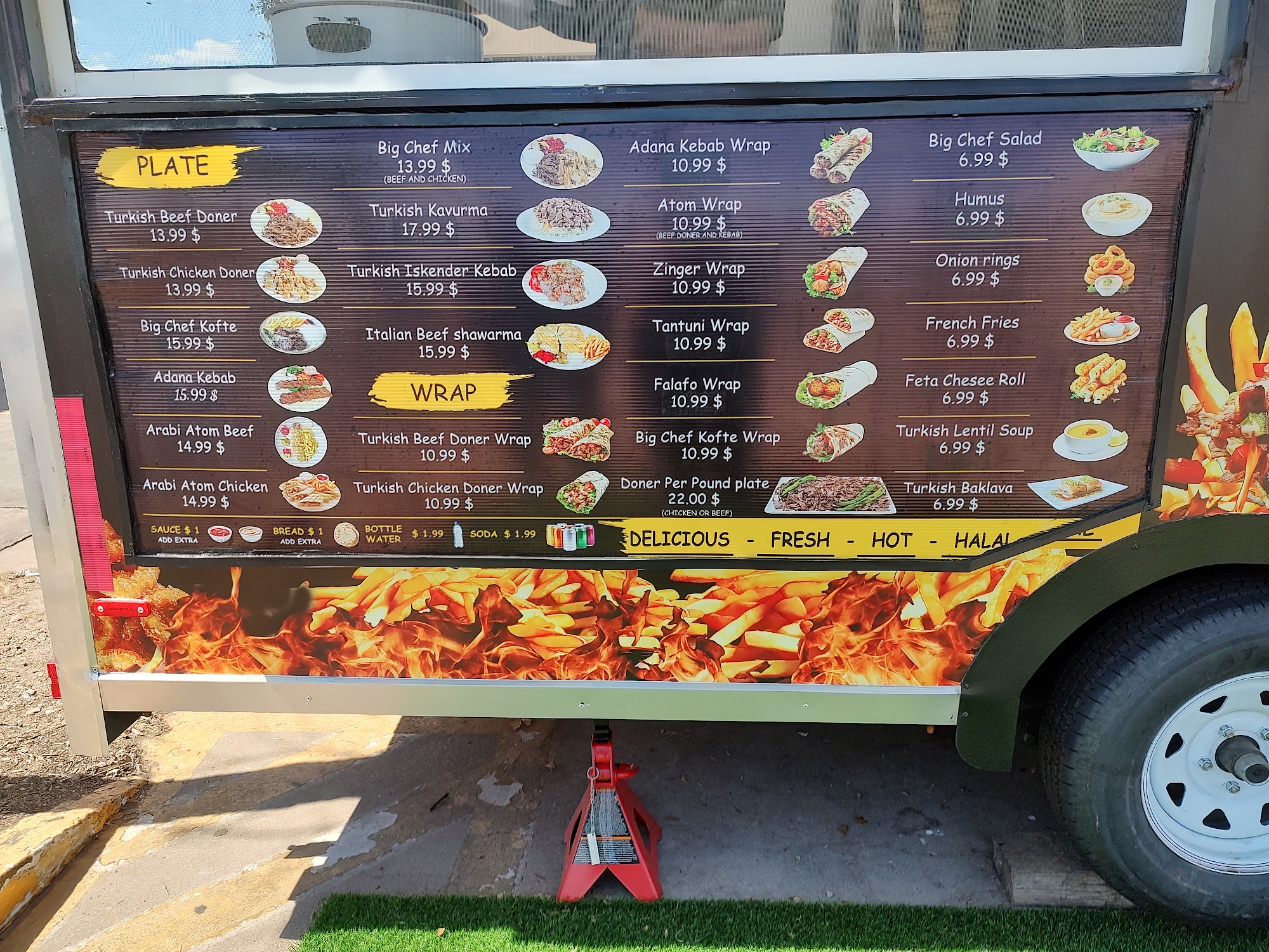 Chako Halal Food Truck Menu