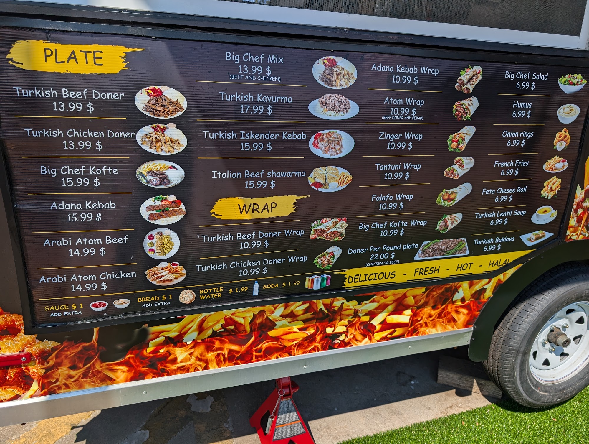 Chako Halal Food Truck Menu