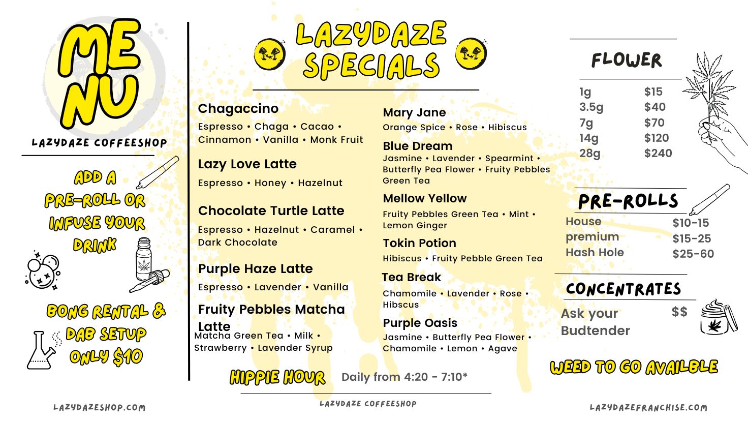 LazyDaze Menu