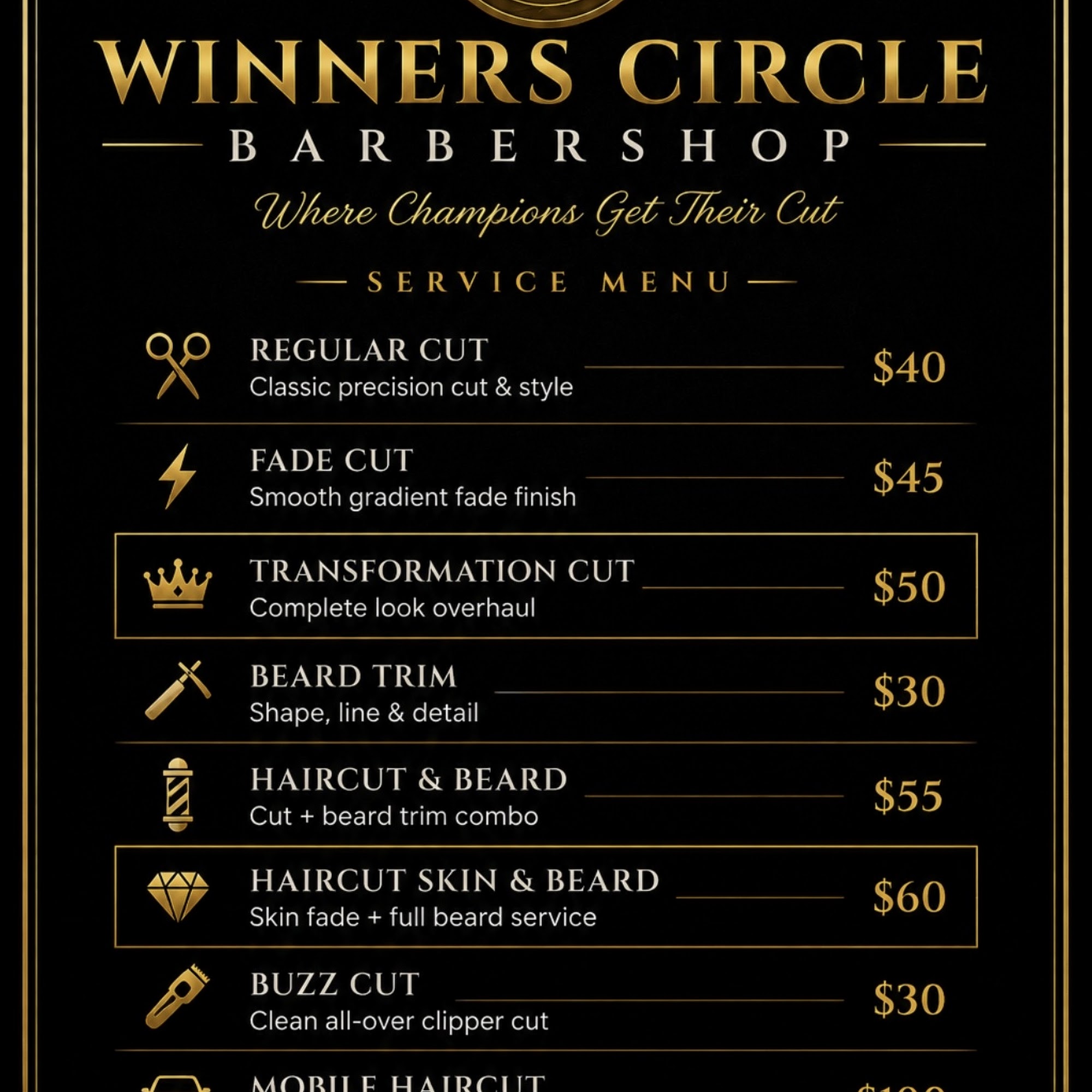 Winners Circle Barbershop