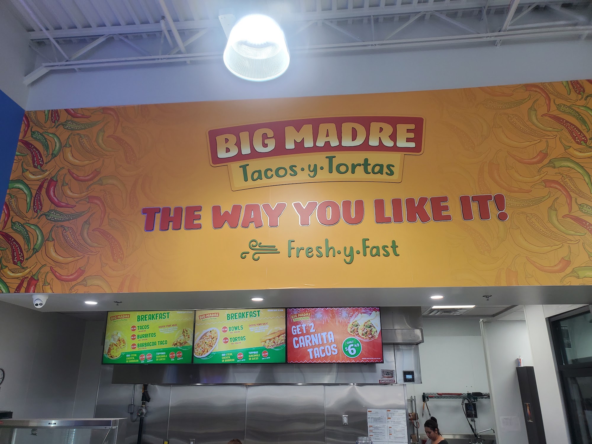 Big Madre 45 Menu