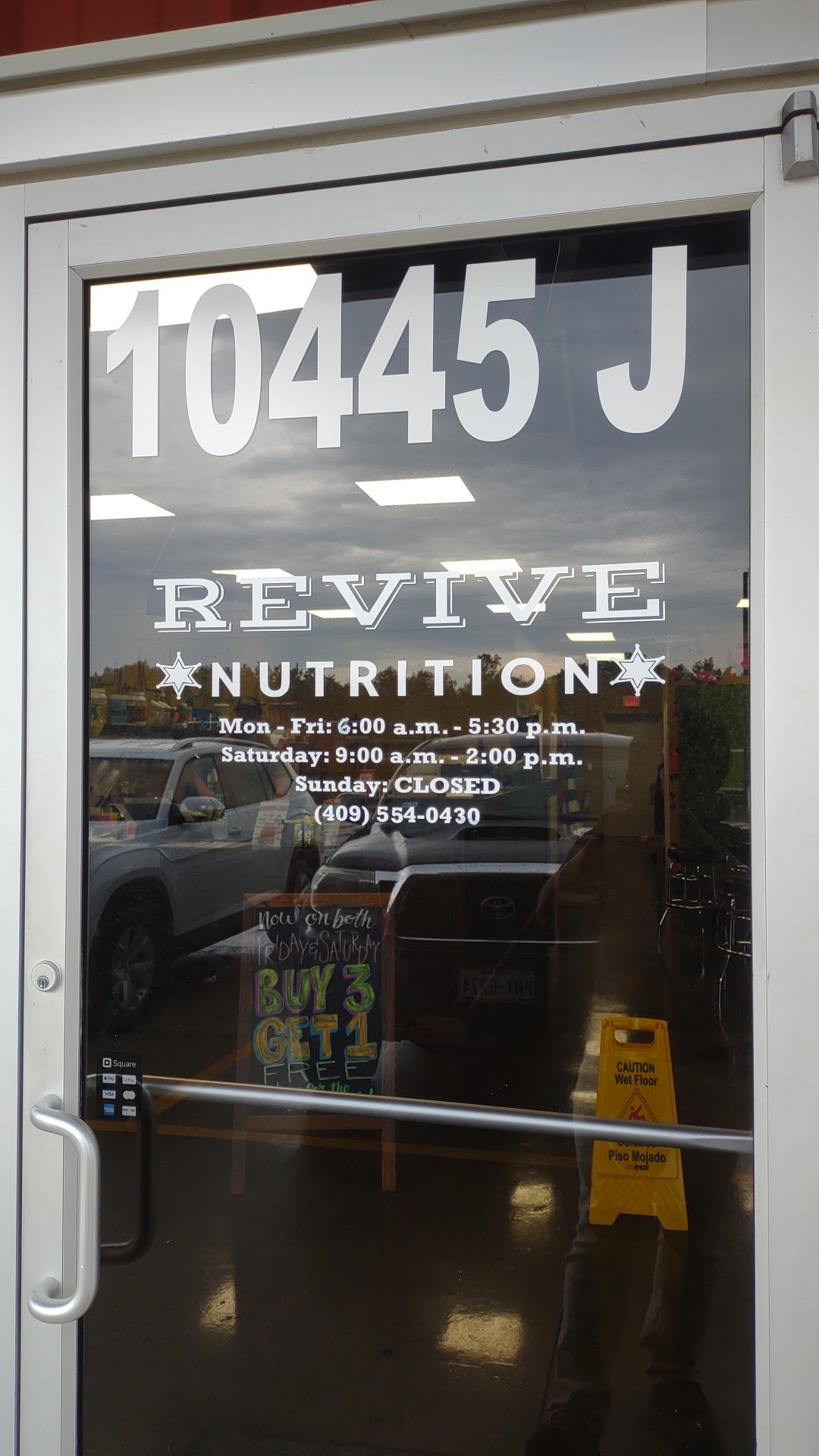 Revive Nutrition Menu
