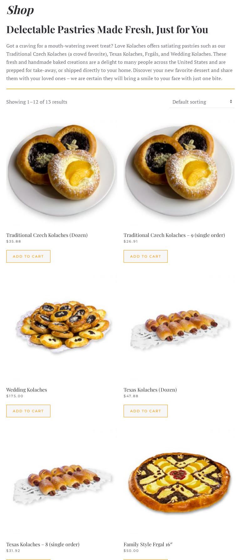 www.lovekolaches.com Menu