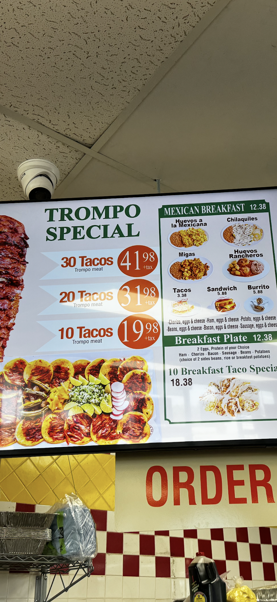 Taqueria Taxco Menu
