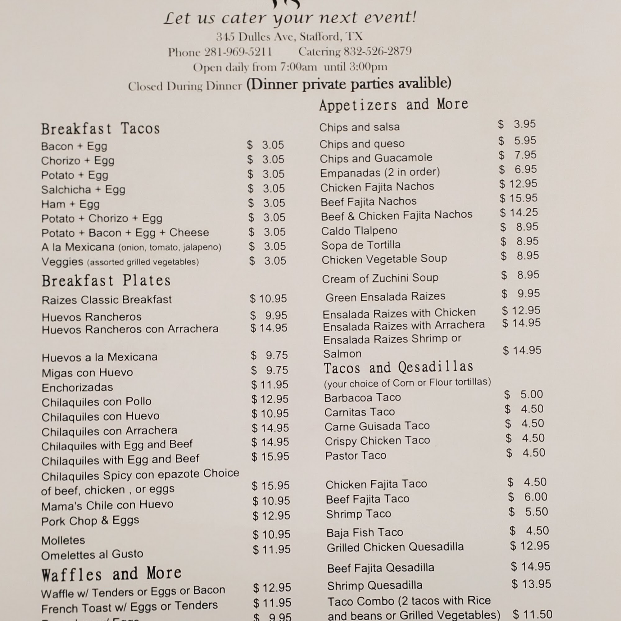 Raizes Mexican Kitchen 2 Brenham