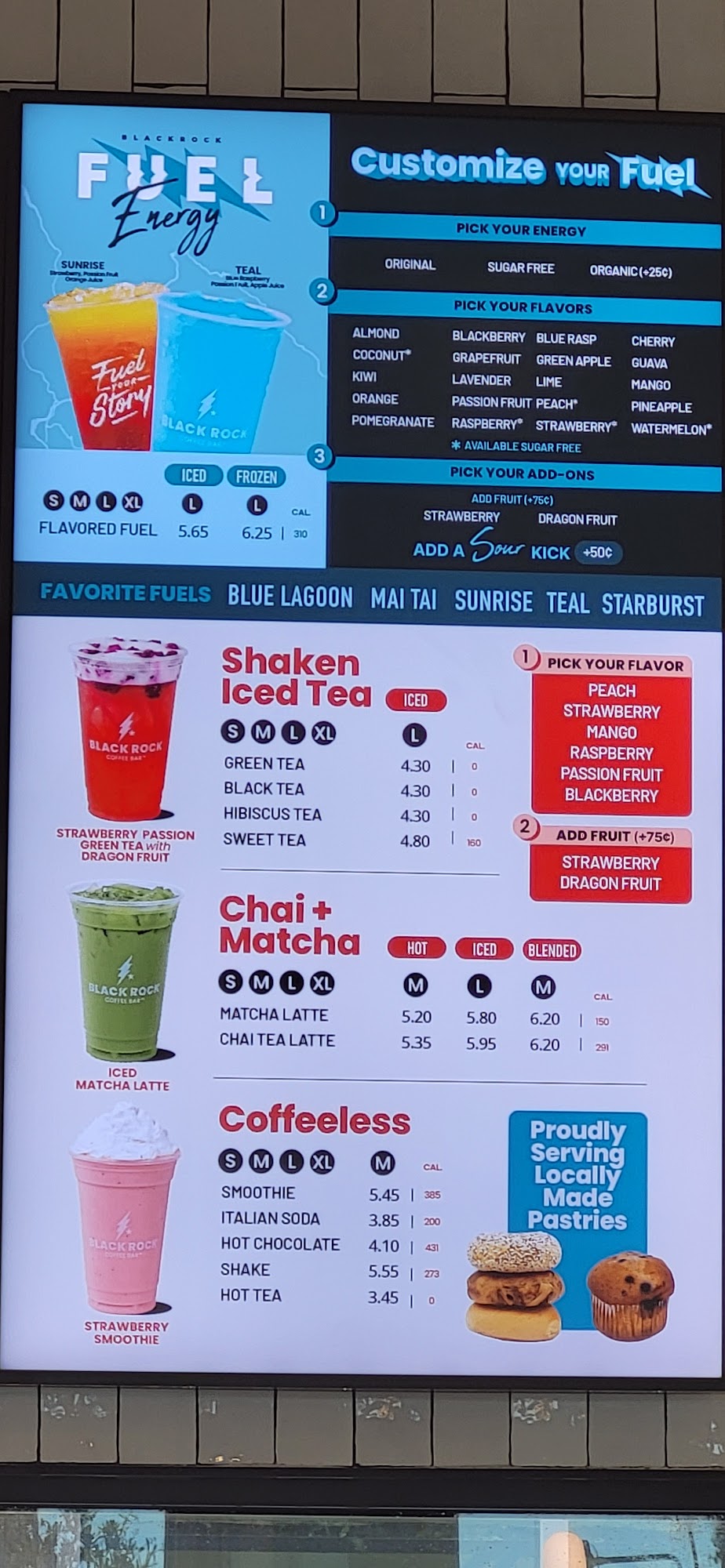 Black Rock Coffee Bar Menu