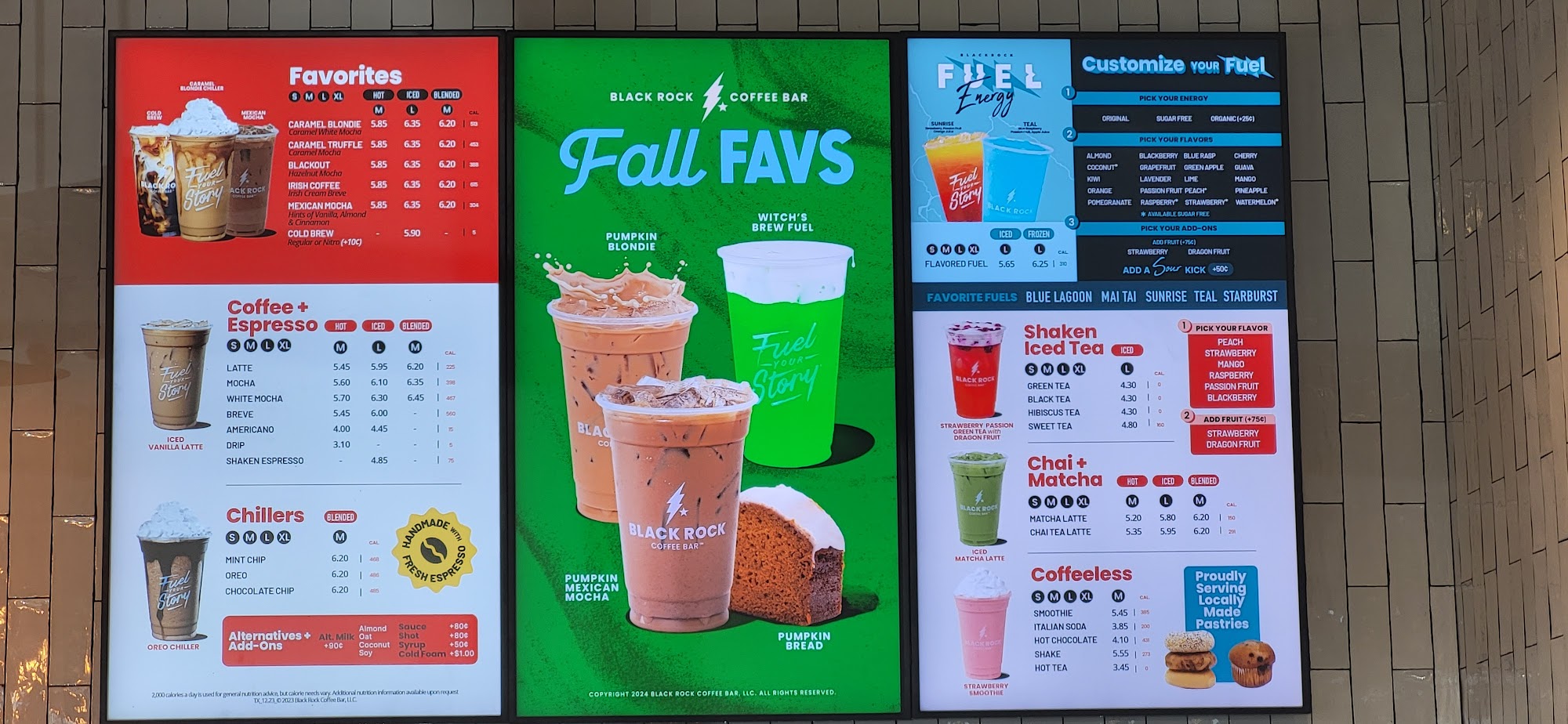 Black Rock Coffee Bar Menu