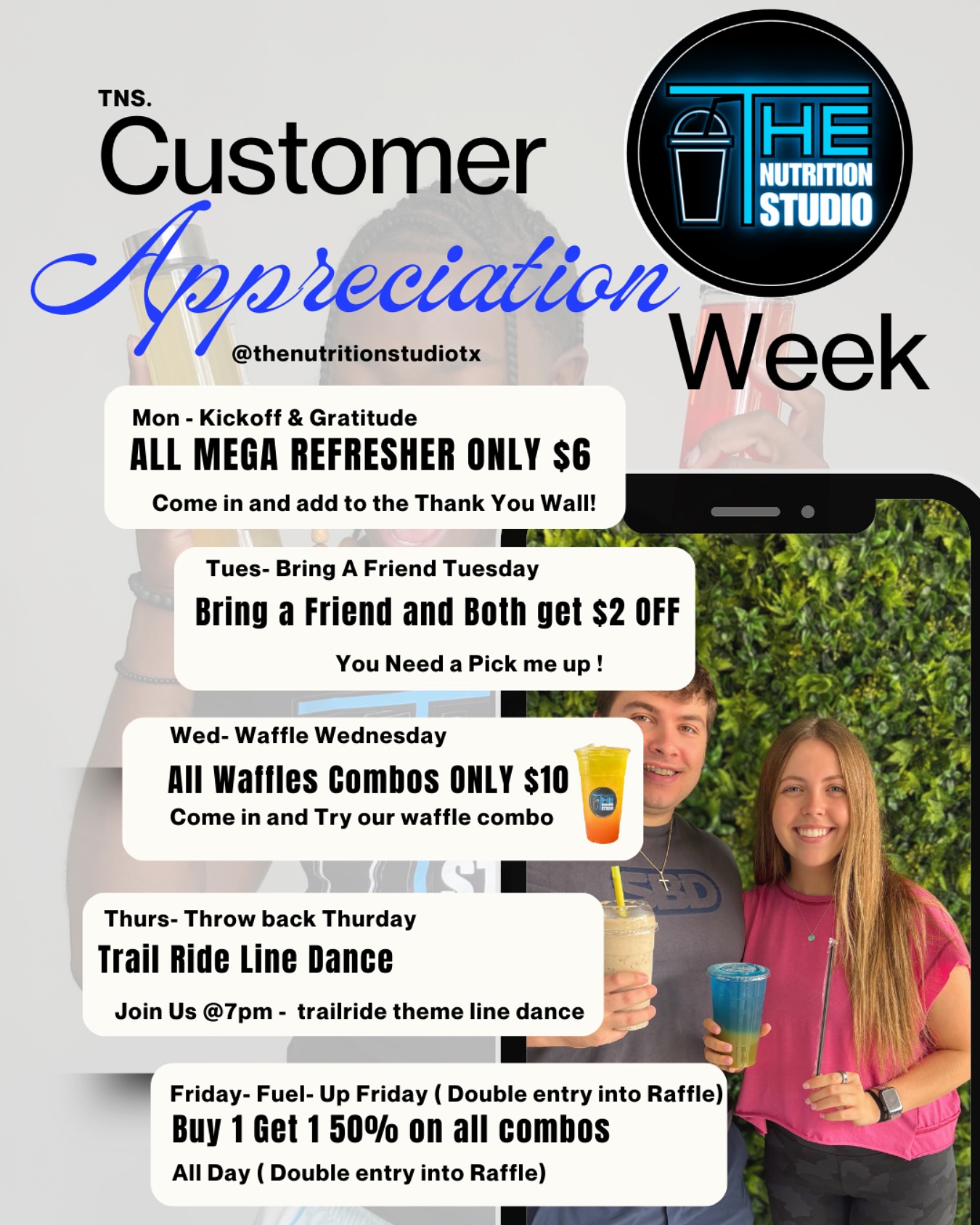 The Nutrition Studio Menu