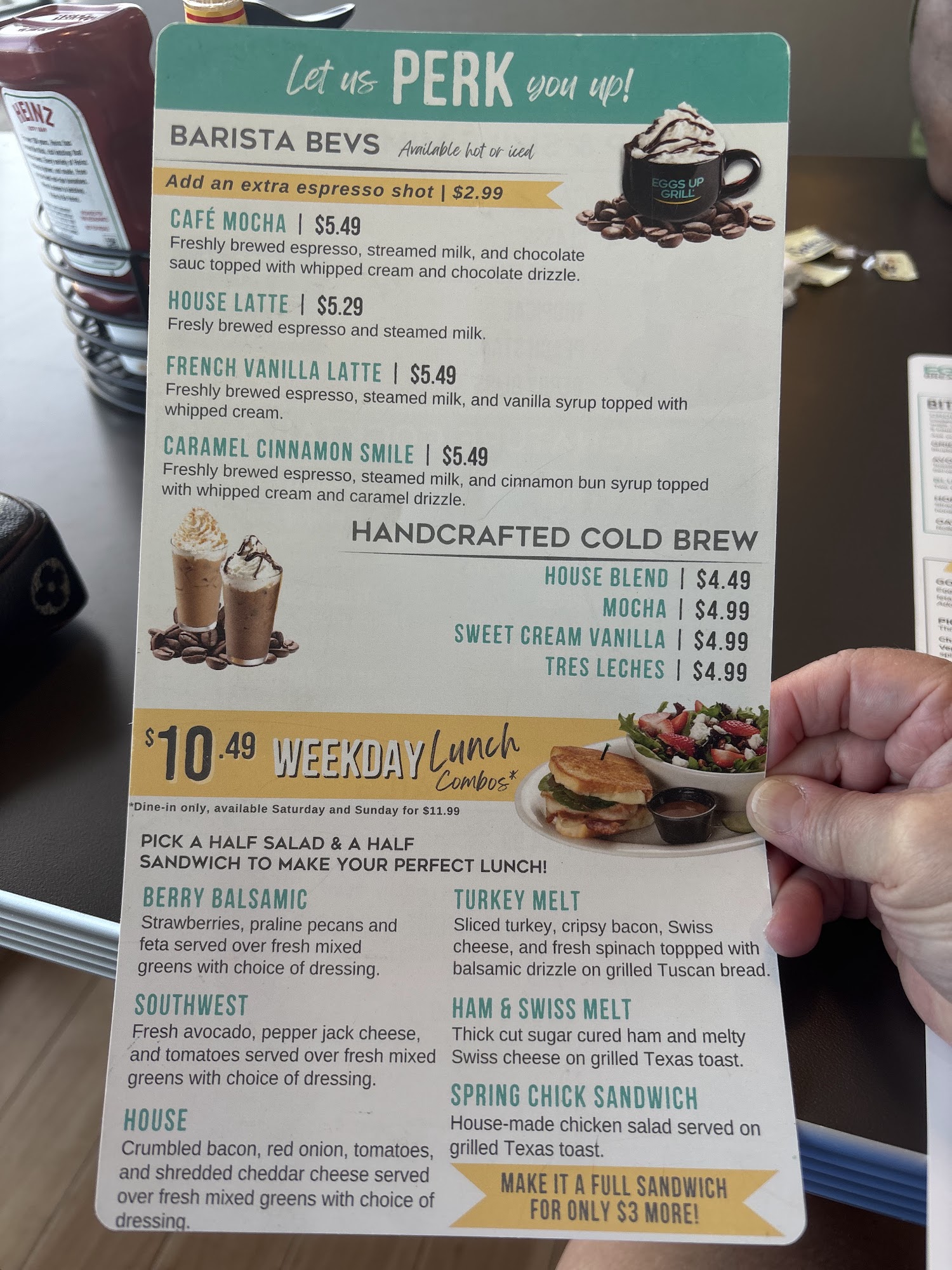 Eggs Up Grill Menu