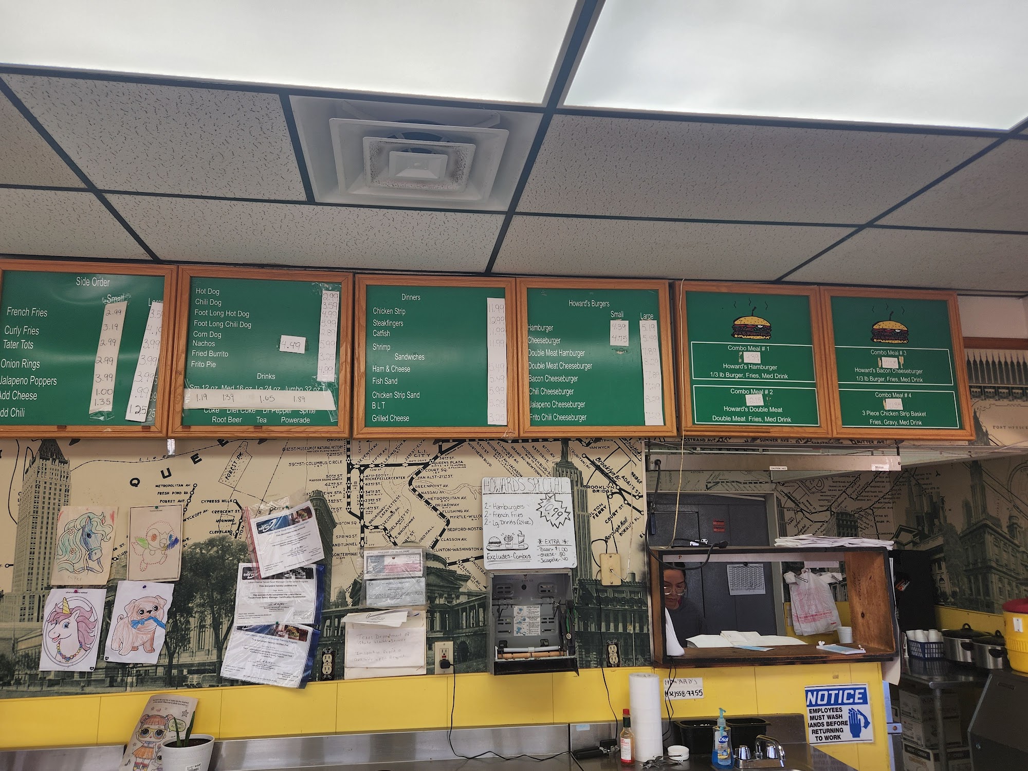 Howard's Drive Inn Menu