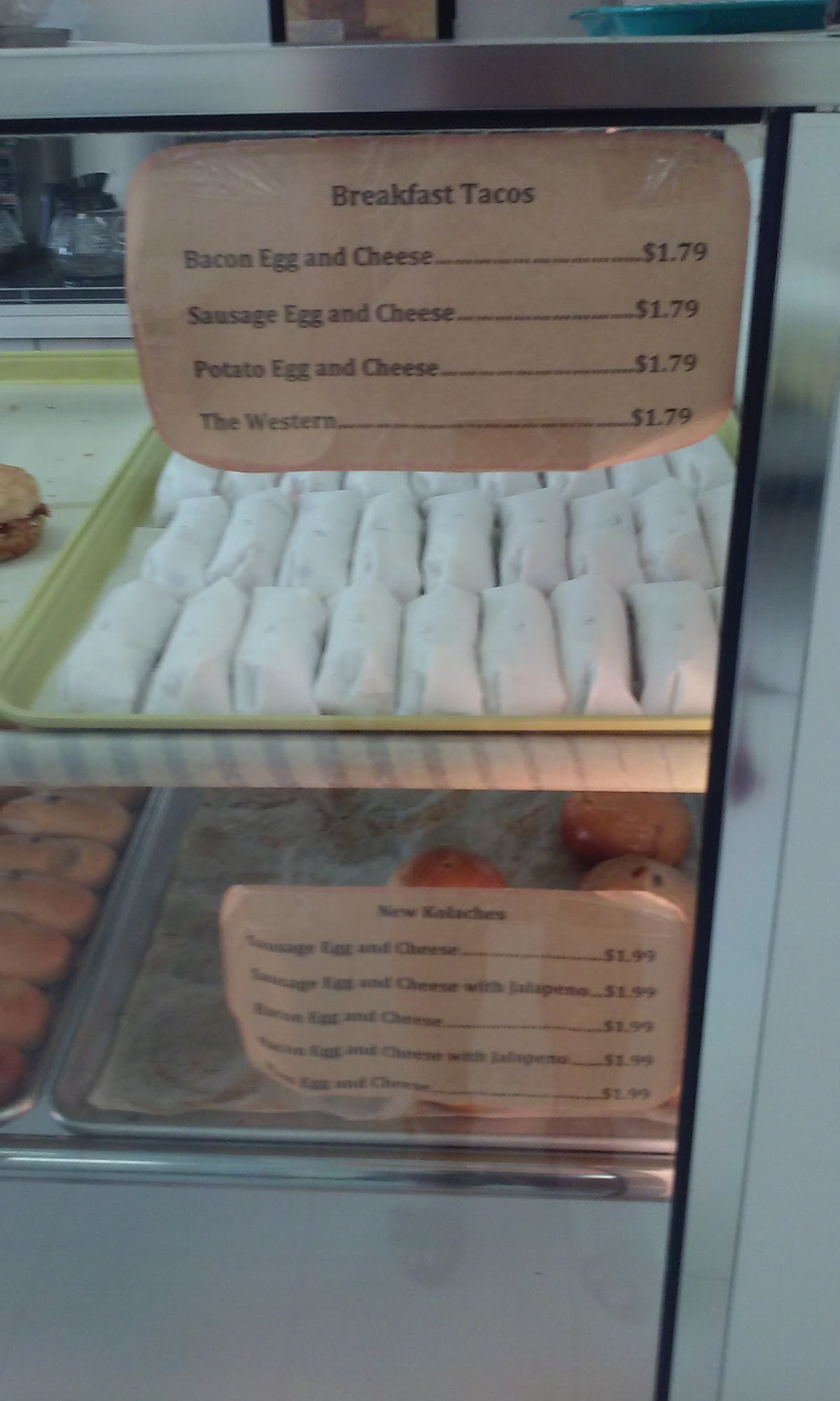 Snowflake Donut Menu