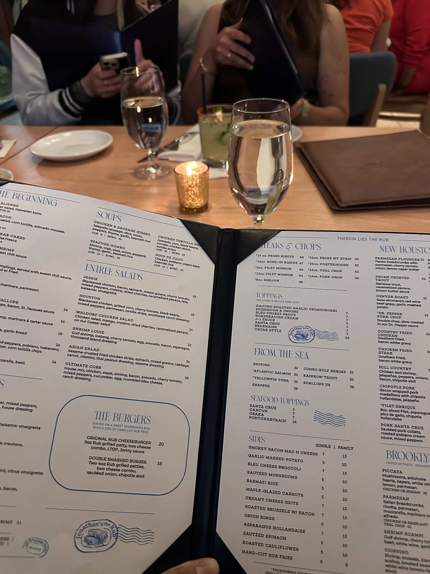 Jonathan's The Rub - Bridgeland Menu