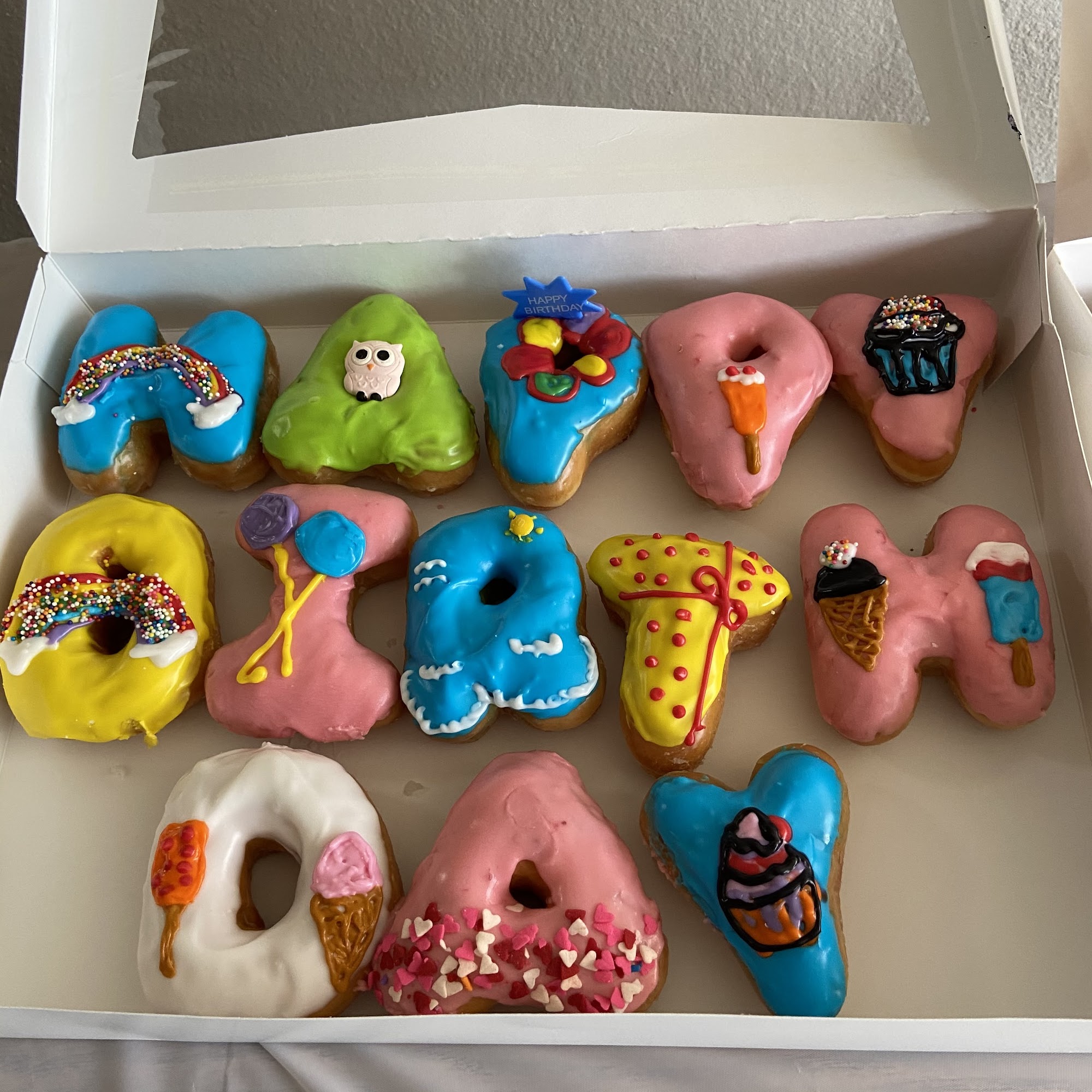 Cotton Candy Donuts Menu