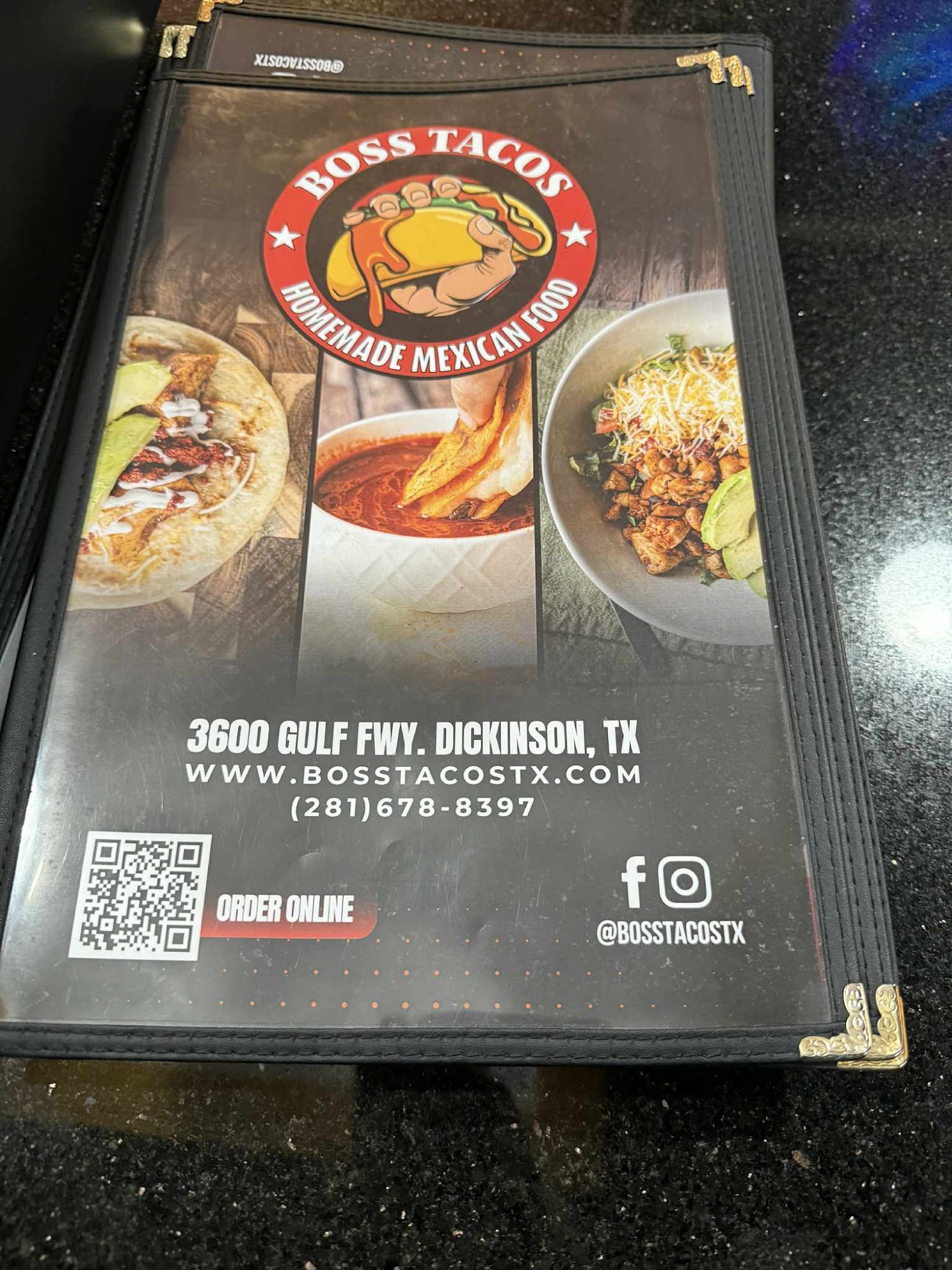 Boss Tacos Menu