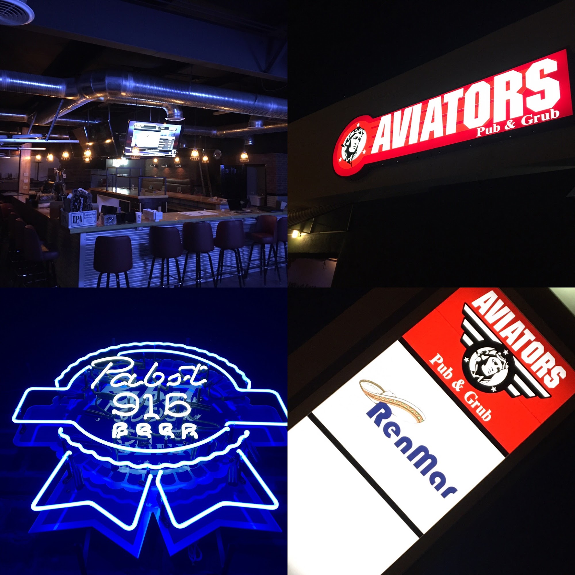 Aviators Pub & Grub Menu