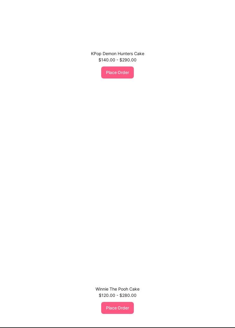 Baking Me Crazies Menu