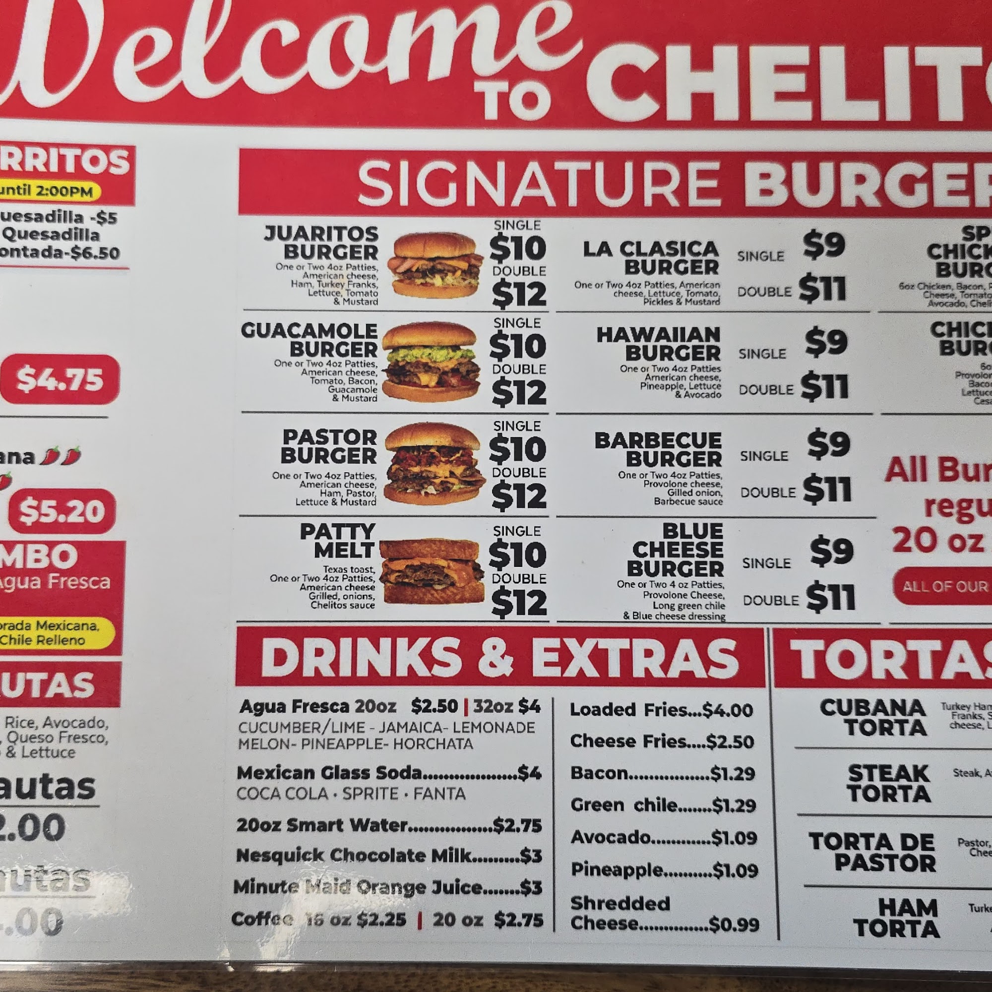 Chelito’s - WESTWIND Menu