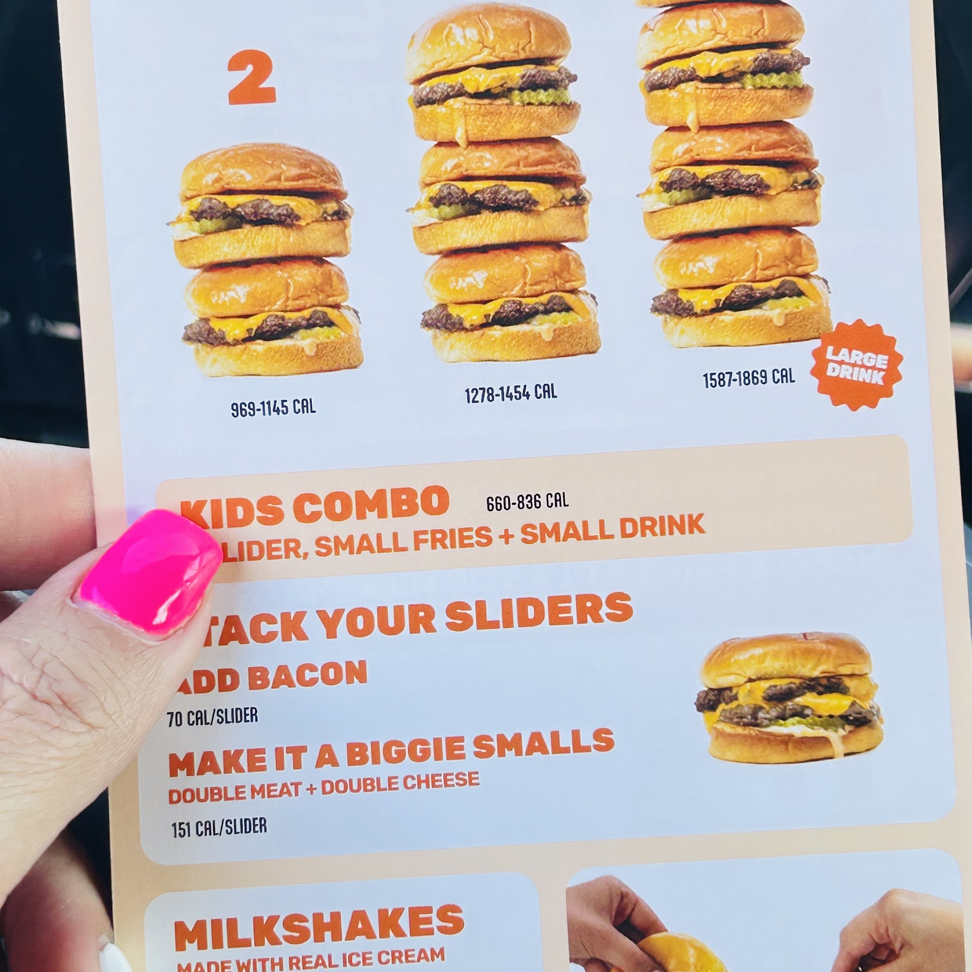 Smalls Sliders Menu
