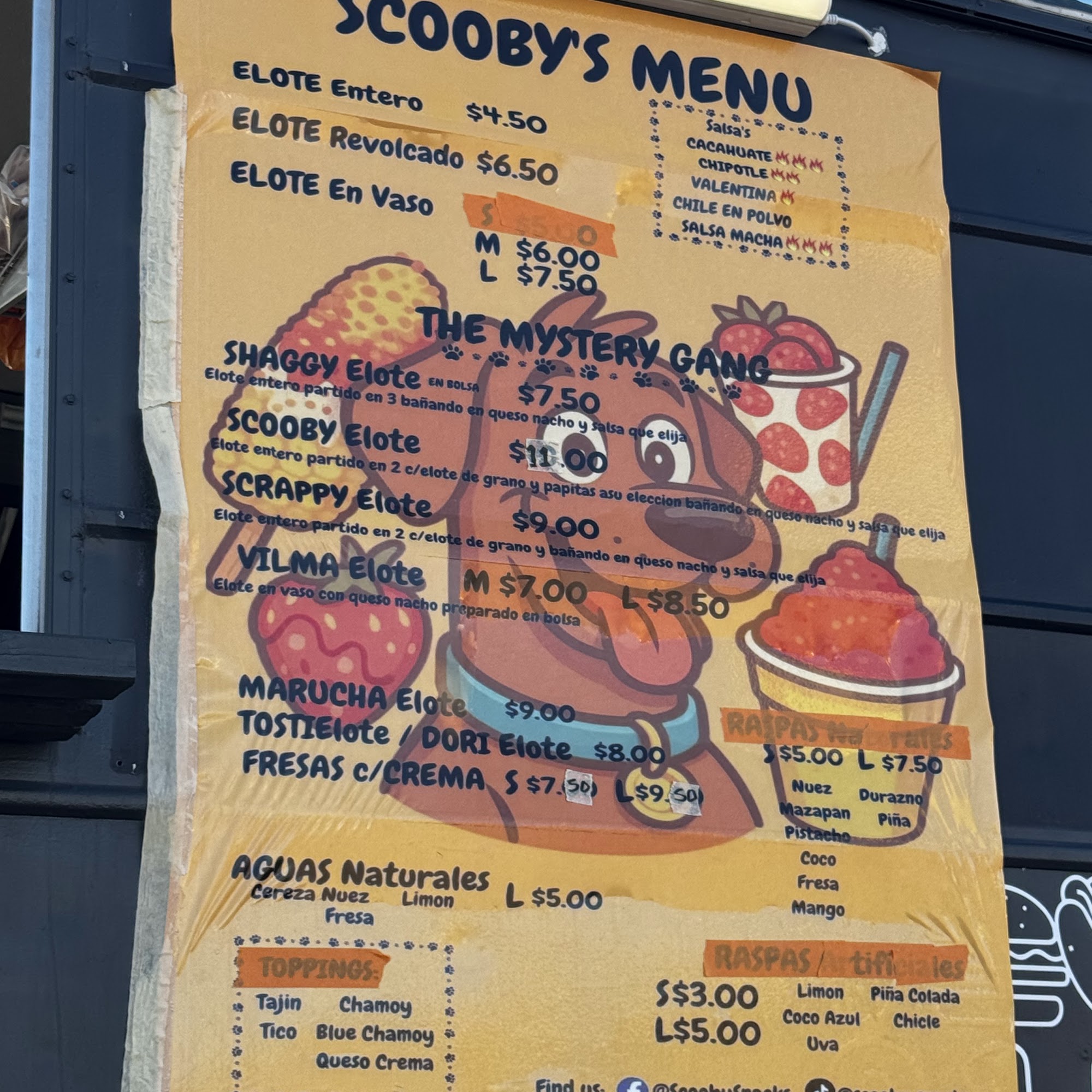 NueveQuince Kitchen Menu