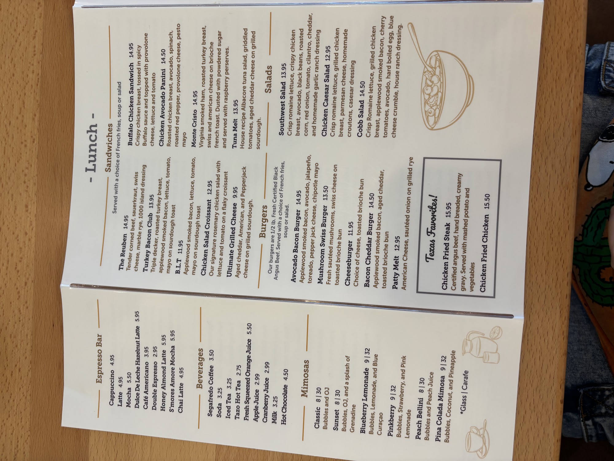 Starwood Cafe - Fate Menu