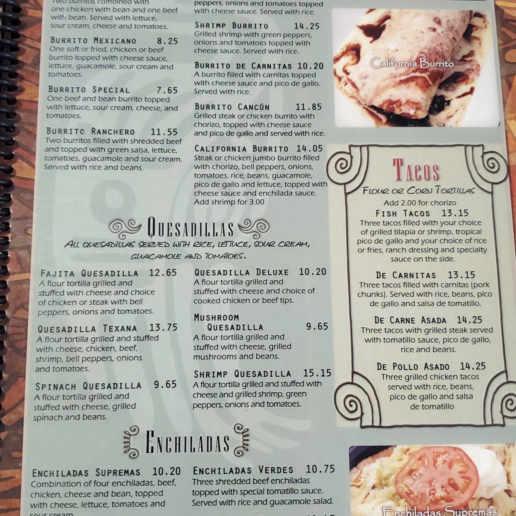 Barbacoa Los Gueritos Menu