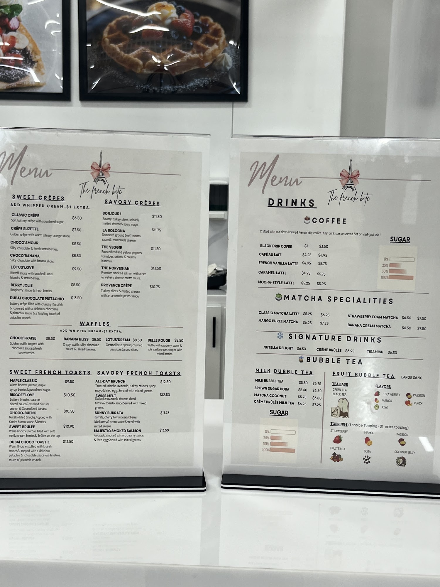 The French Bite Menu