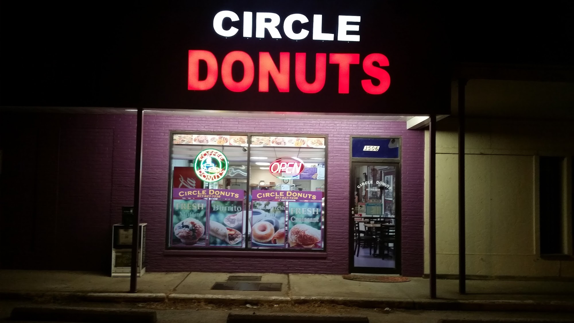 Circle Donuts Menu