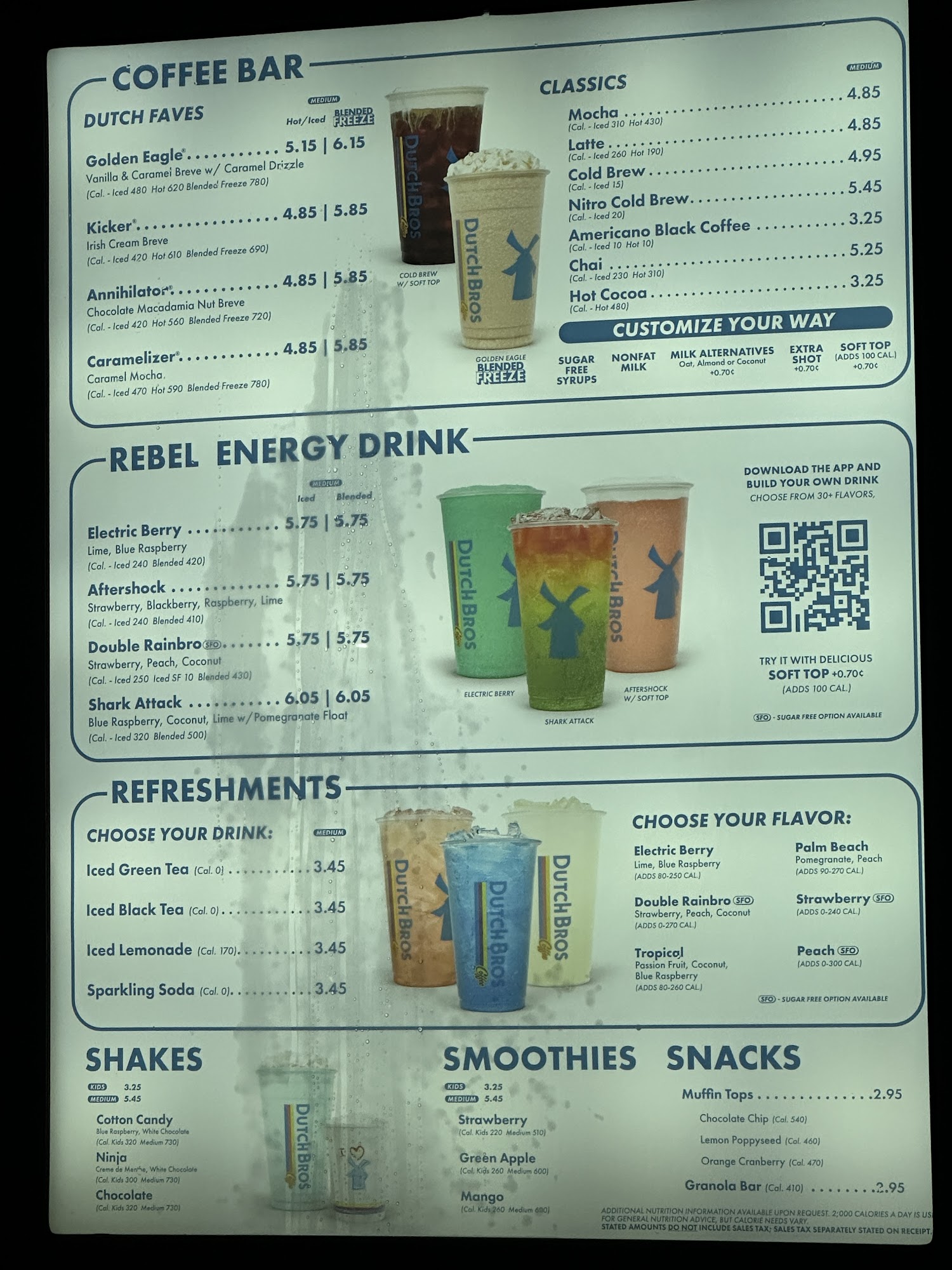 Dutch Bros Coffee Menu