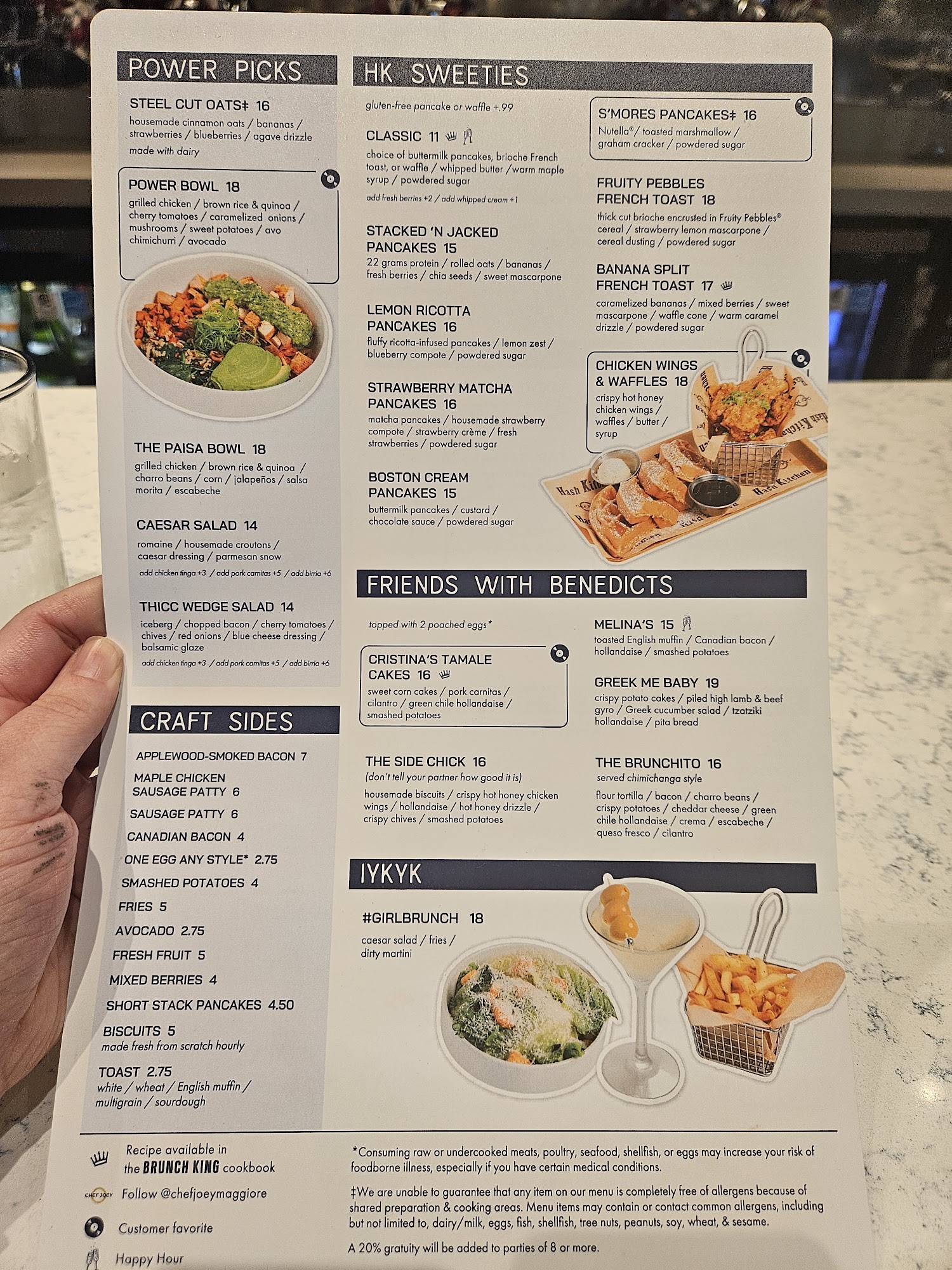 Hash Kitchen Menu