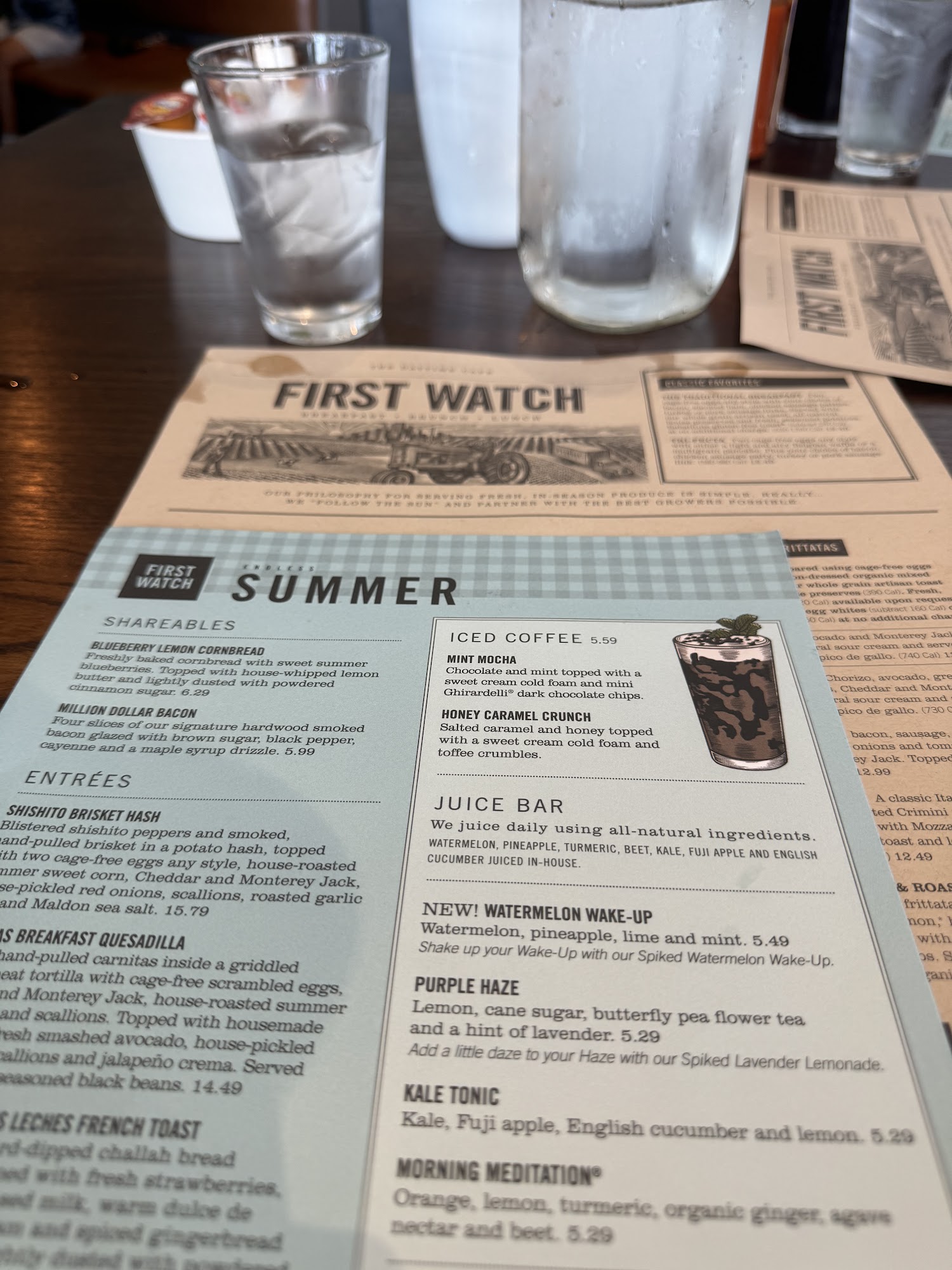 First Watch Menu