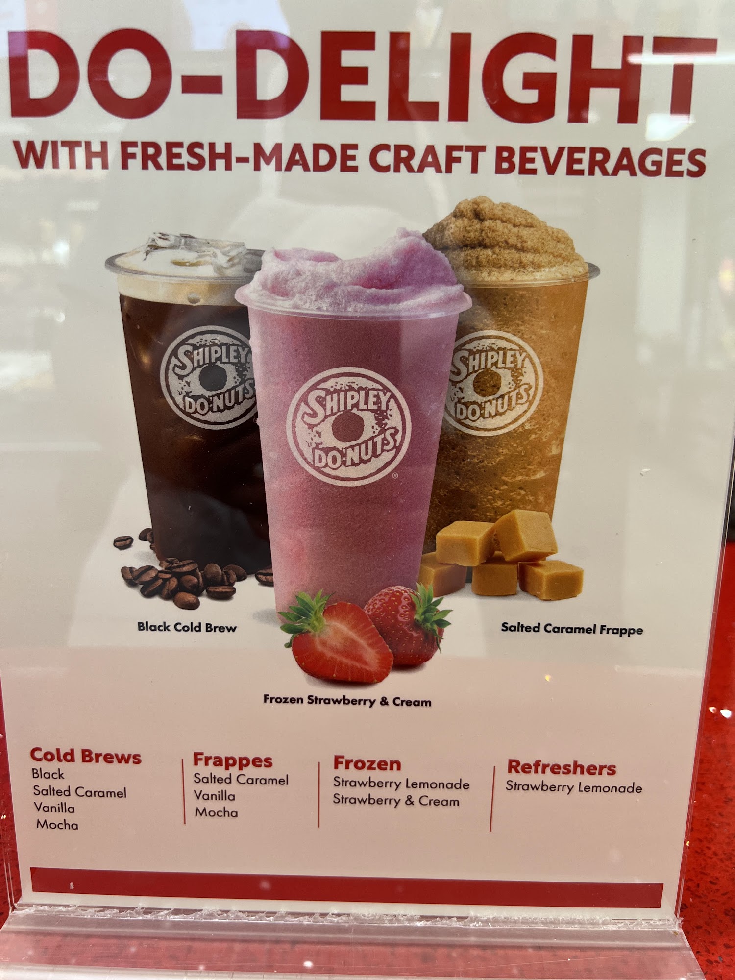 Shipley Do-Nuts Menu