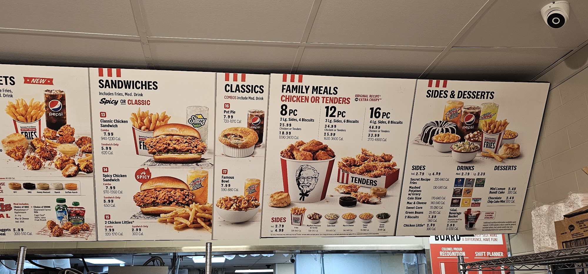 KFC Menu
