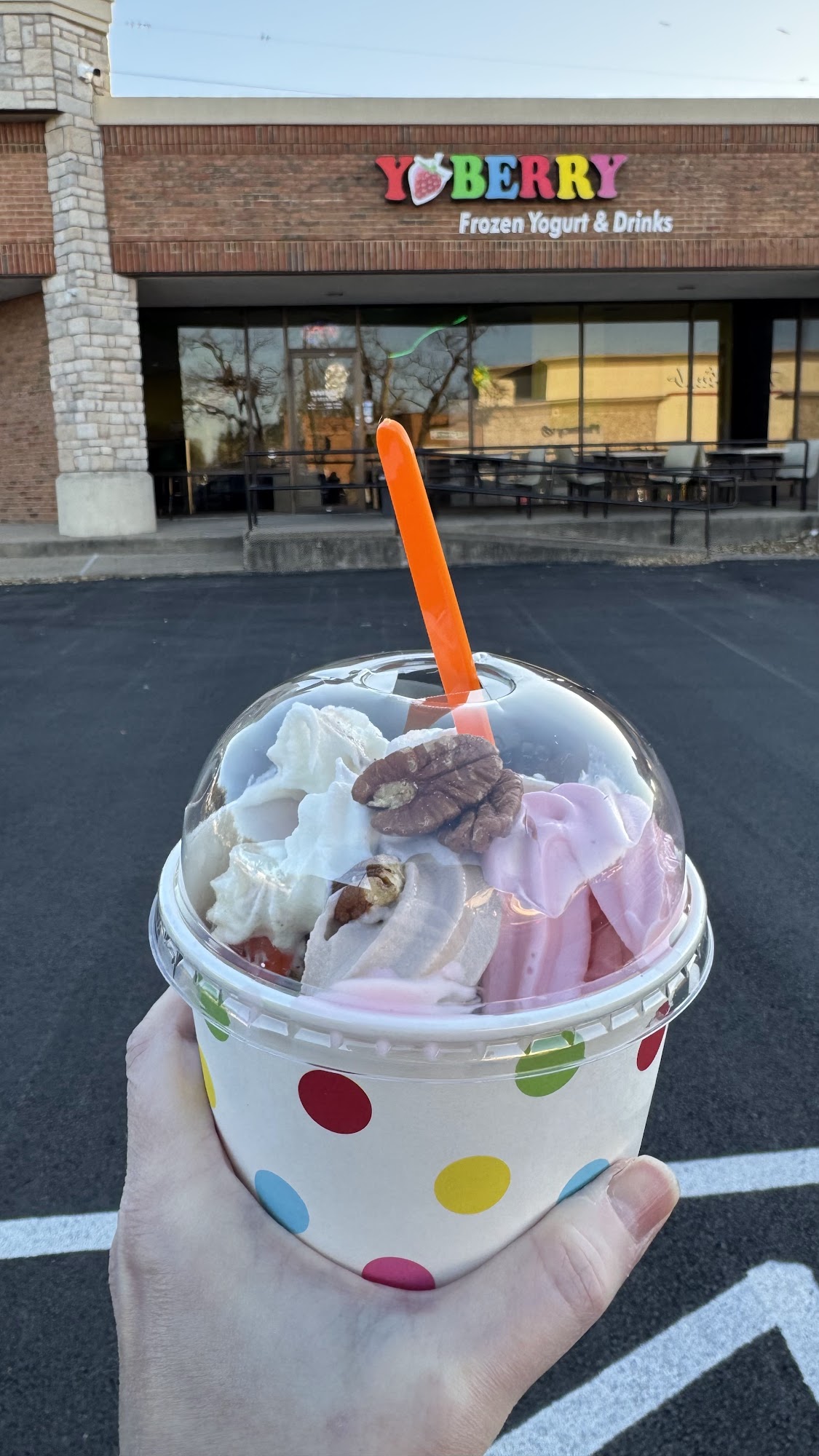 Yoberry Frozen Yogurt Menu