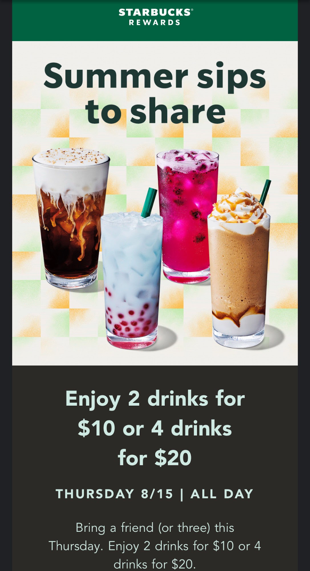 Starbucks Menu
