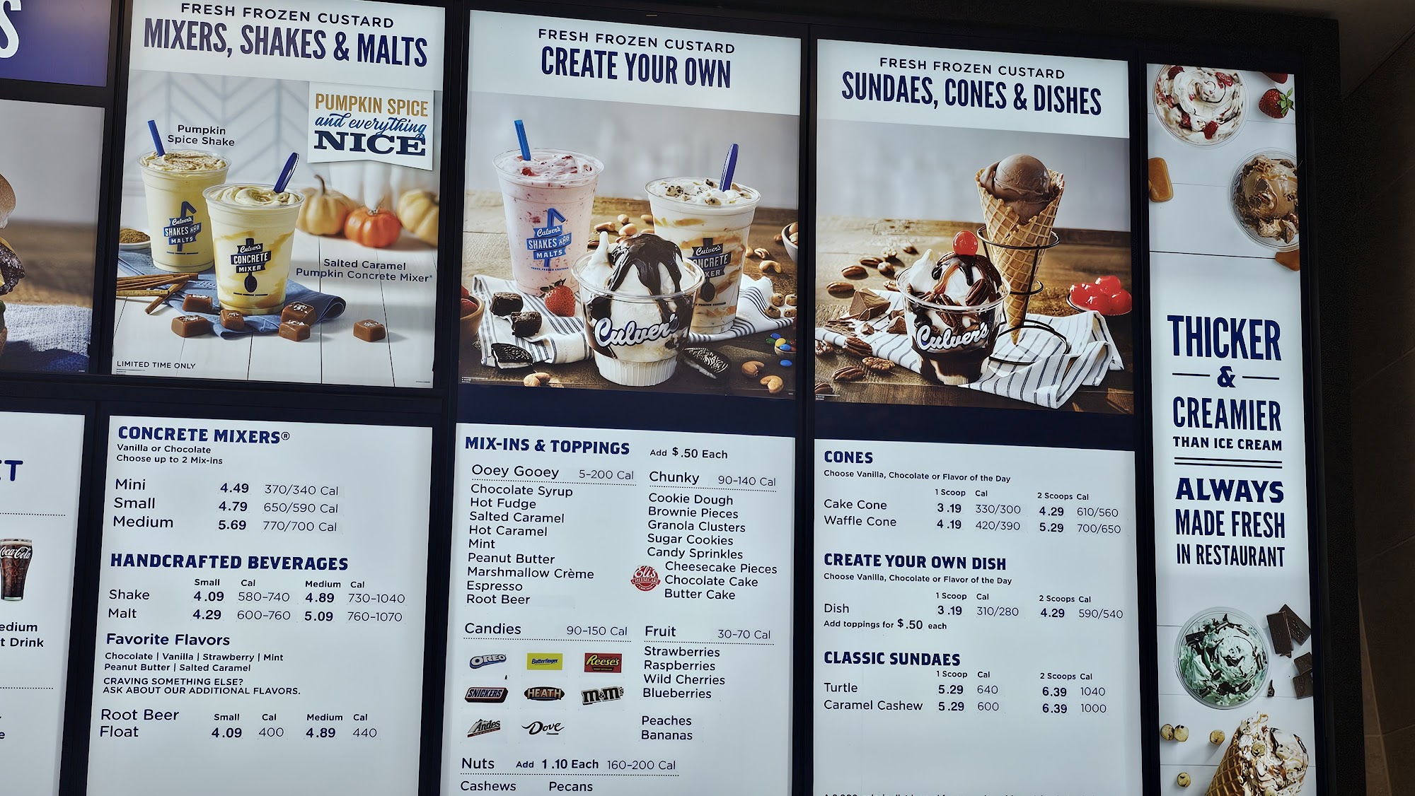 Culver’s Menu